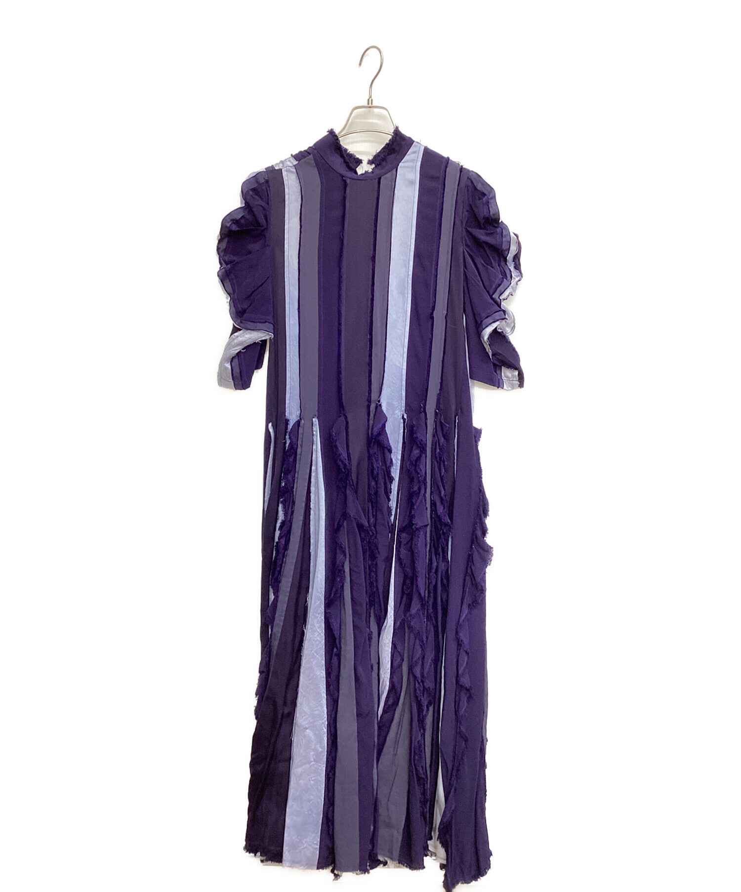 中古・古着通販】TOGA PULLA (トーガ プルラ) PATCHWORK STRIPE DRESS 中古・古着通販】TOGA PULLA (トーガ プルラ) PATCHWORK STRIPE DRESS