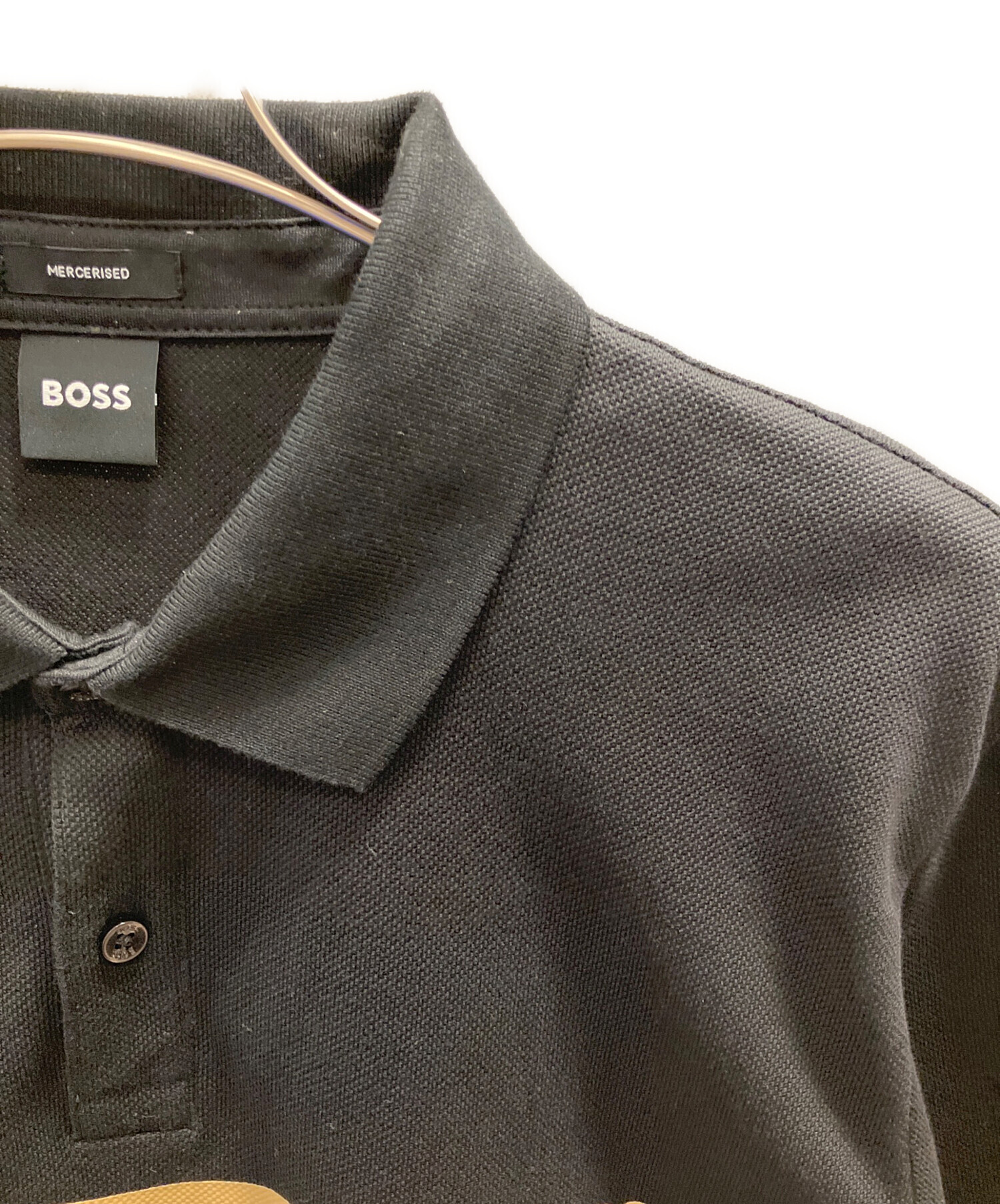 中古・古着通販】HUGO BOSS (ヒューゴ ボス) ポロシャツ ブラック 