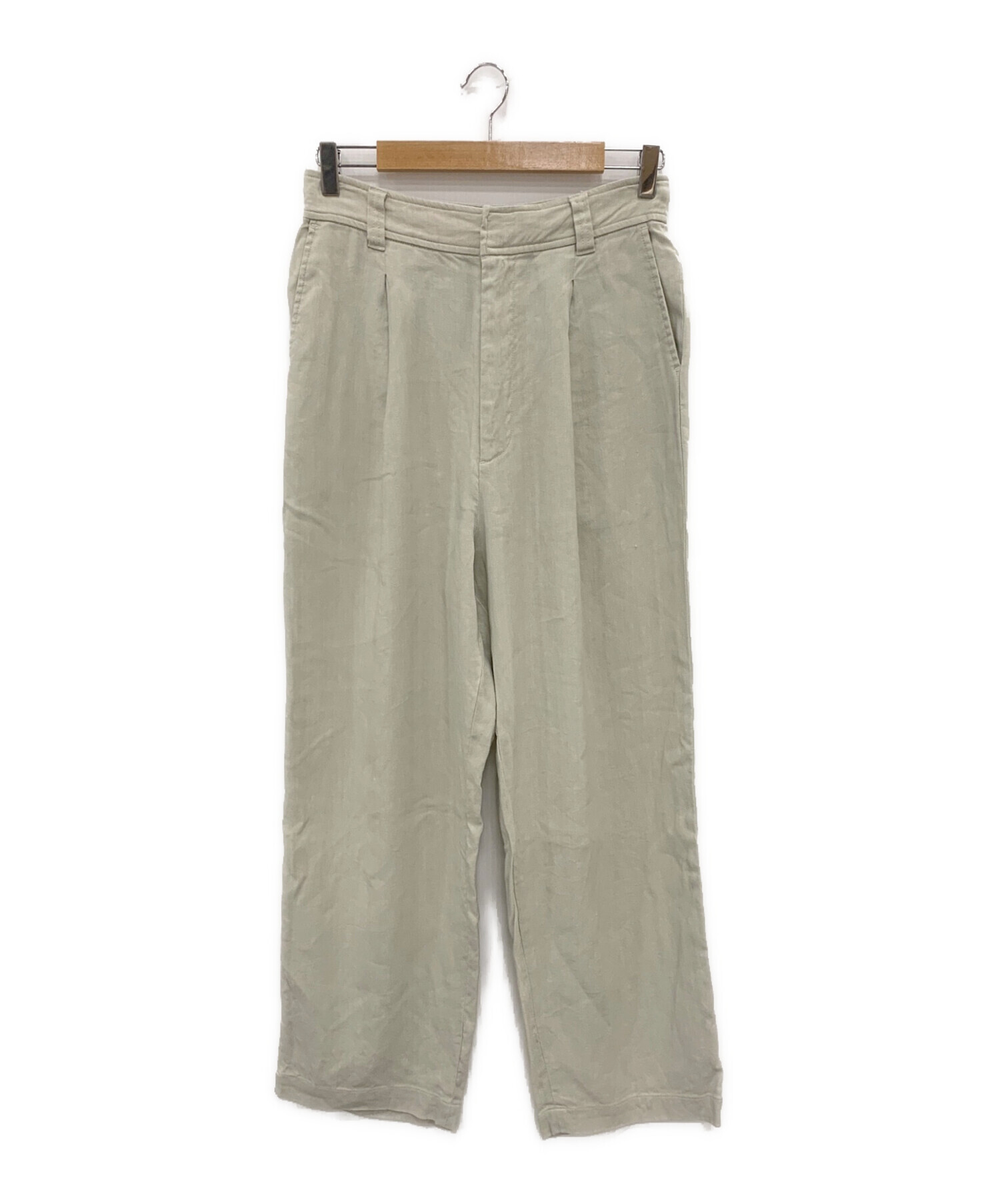 中古・古着通販】ticca (ティッカ) リネンパナマタックパンツ 