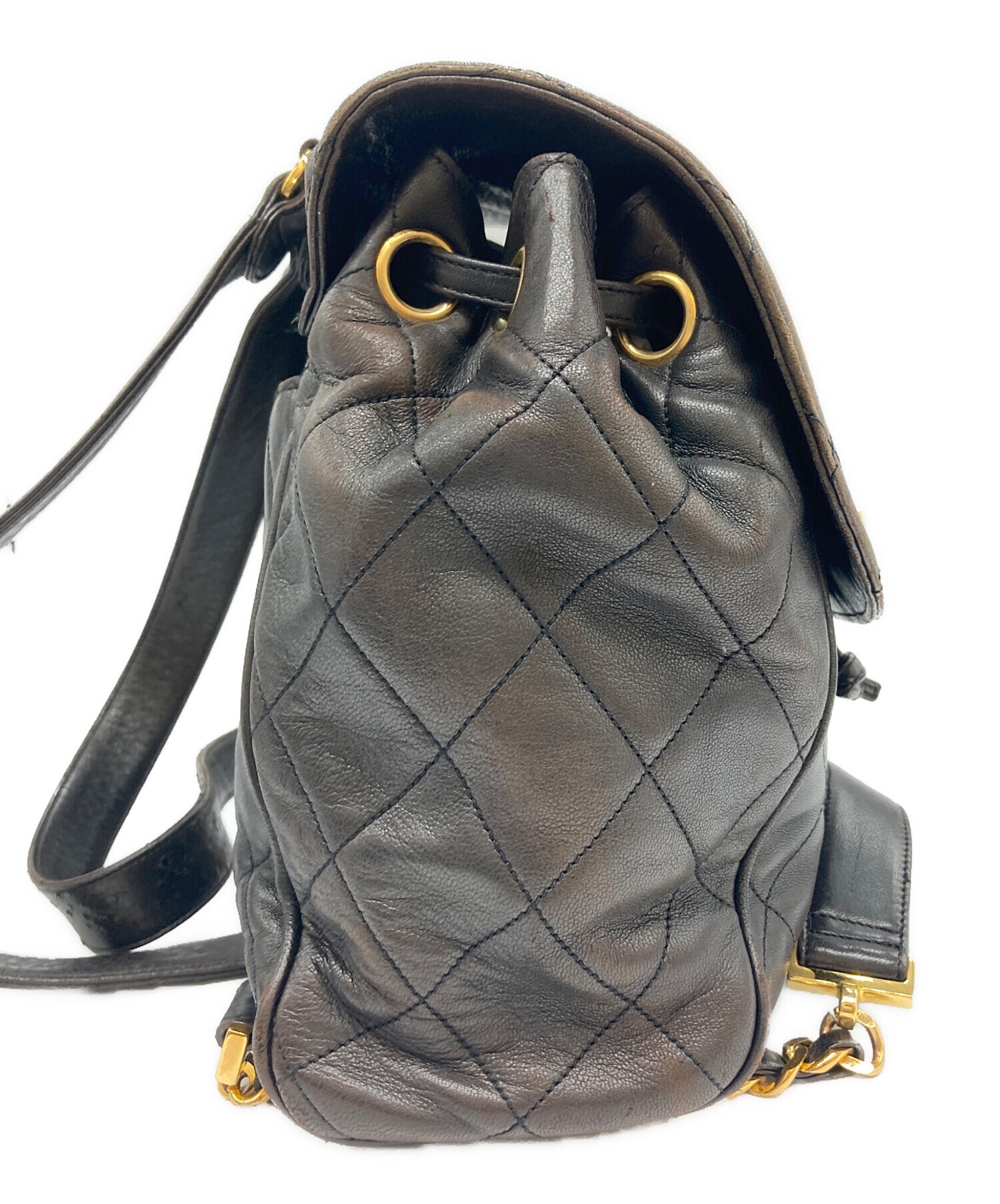 中古・古着通販】CHANEL (シャネル) マトラッセレザーリュック ダーク