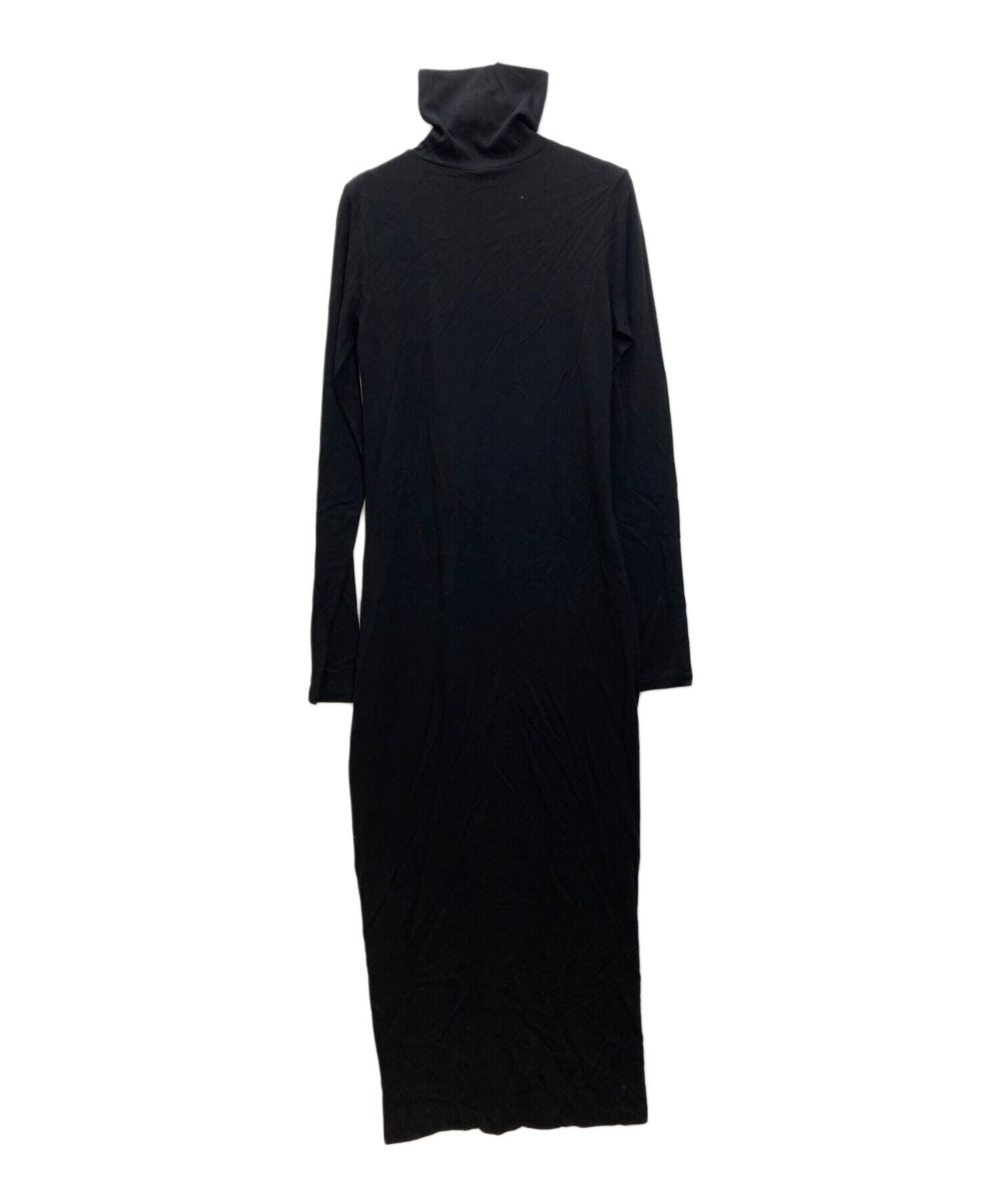 ラルフローレン RALPH LAUREN タートルニットワンピース ウール 黒 中古・古着通販】POLO RALPH LAUREN (ポロ・ラルフローレン