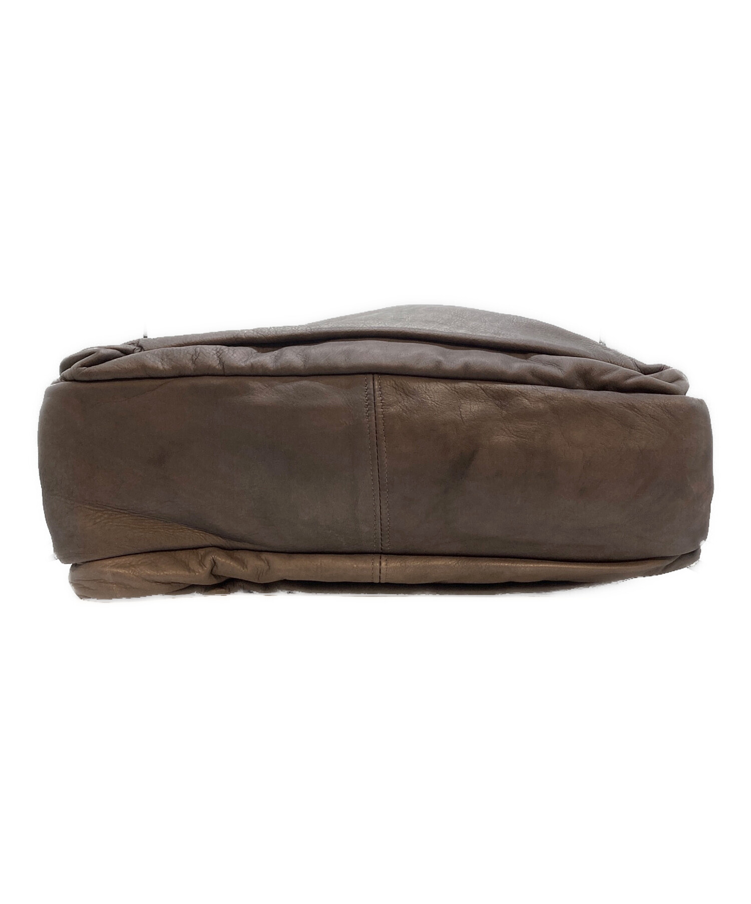 中古・古着通販】Jas-M.B. (ジャスエムビー) レザーショルダーバッグ