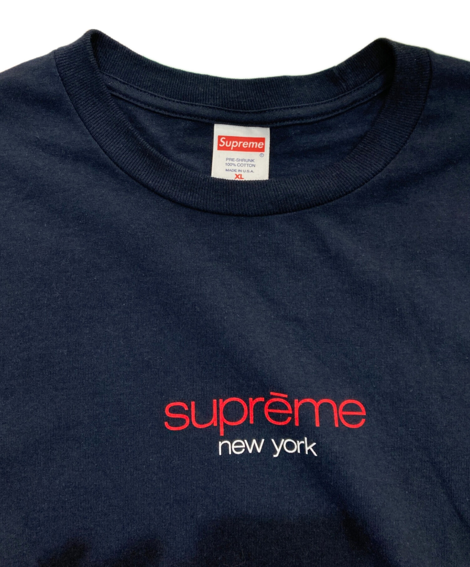 新品supreme NYC TEE ネイビーclassic logo 【公式通販】
