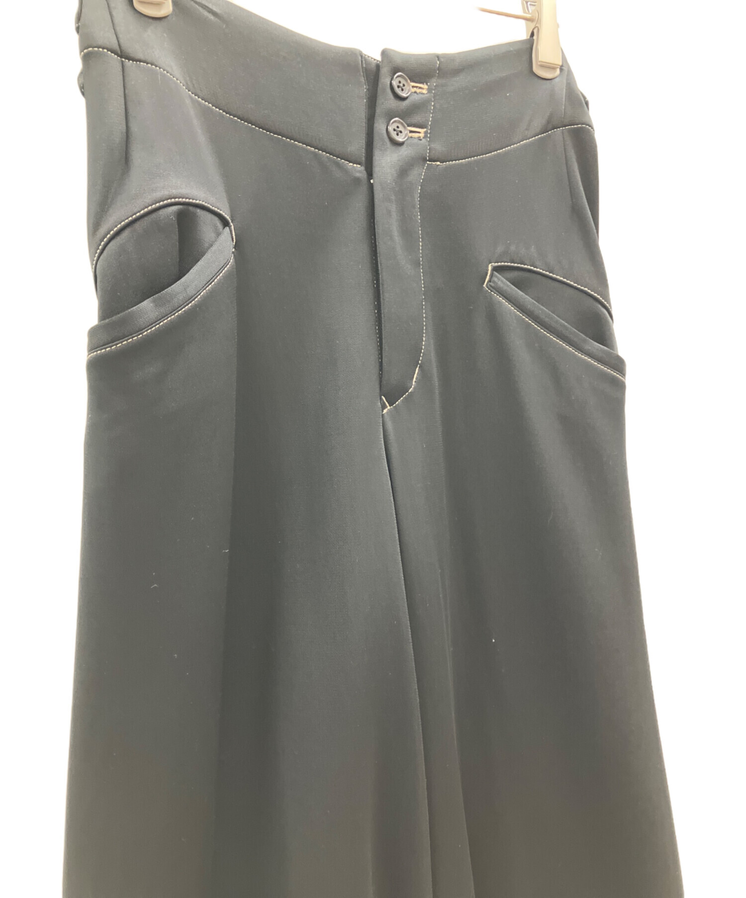 中古・古着通販】sulvam (サルバム) sulvam ワイドパンツ ブラック