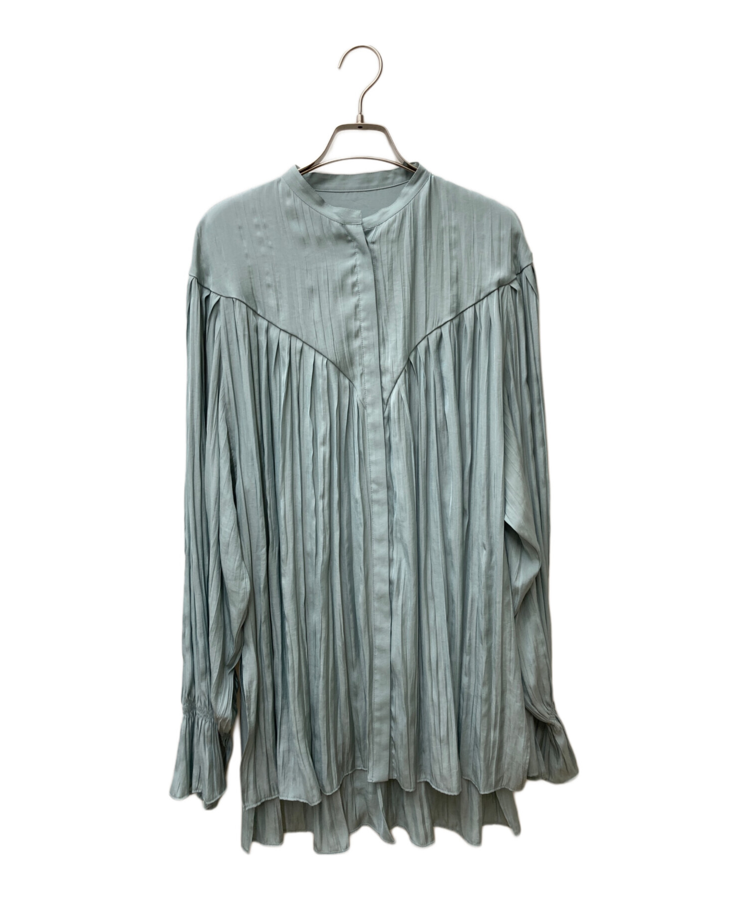 中古・古着通販】IRENE (アイレネ) Wrinkle Textile Blouse ミント 