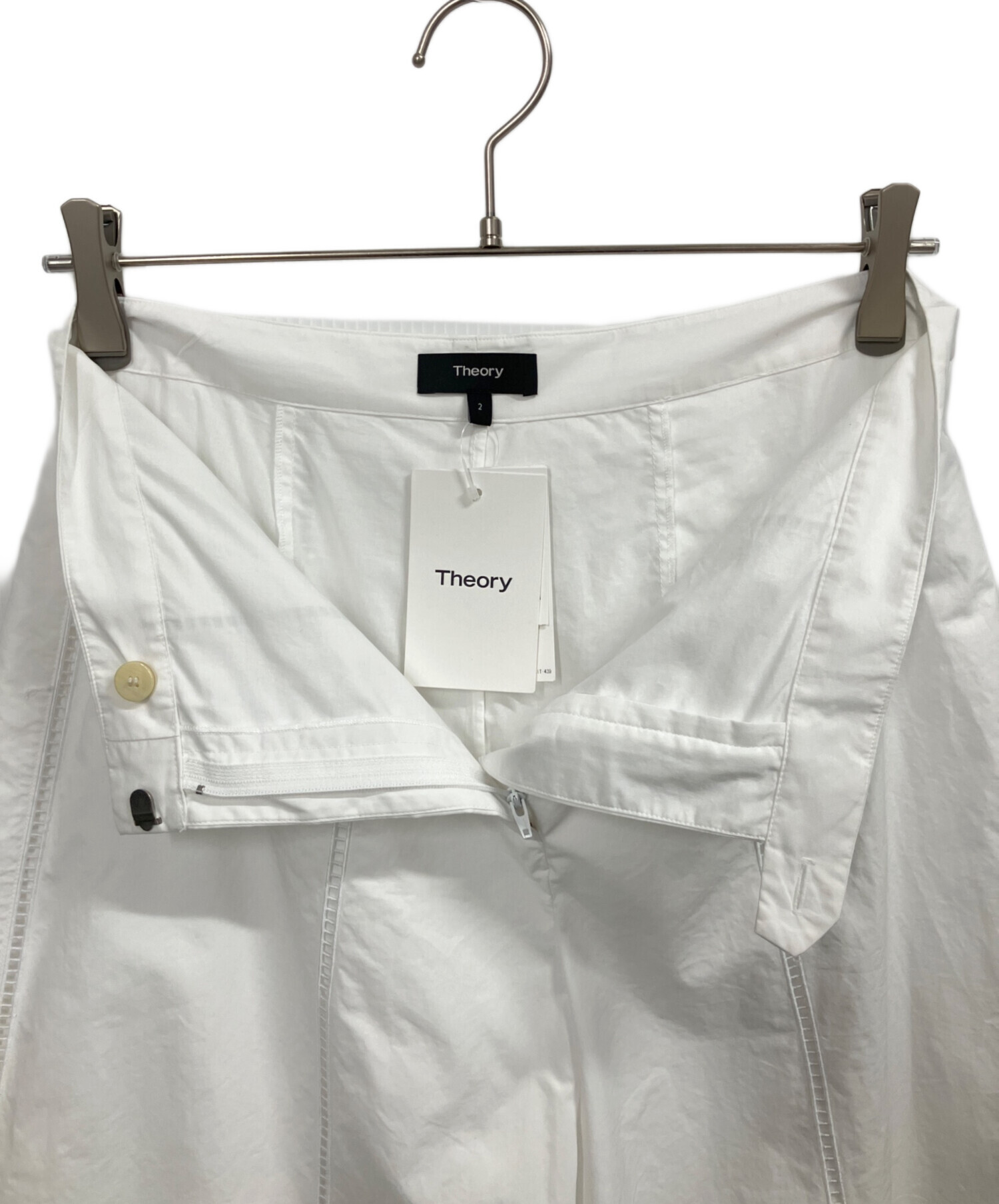 中古・古着通販】theory (セオリー) アイレットワイドパンツ ホワイト