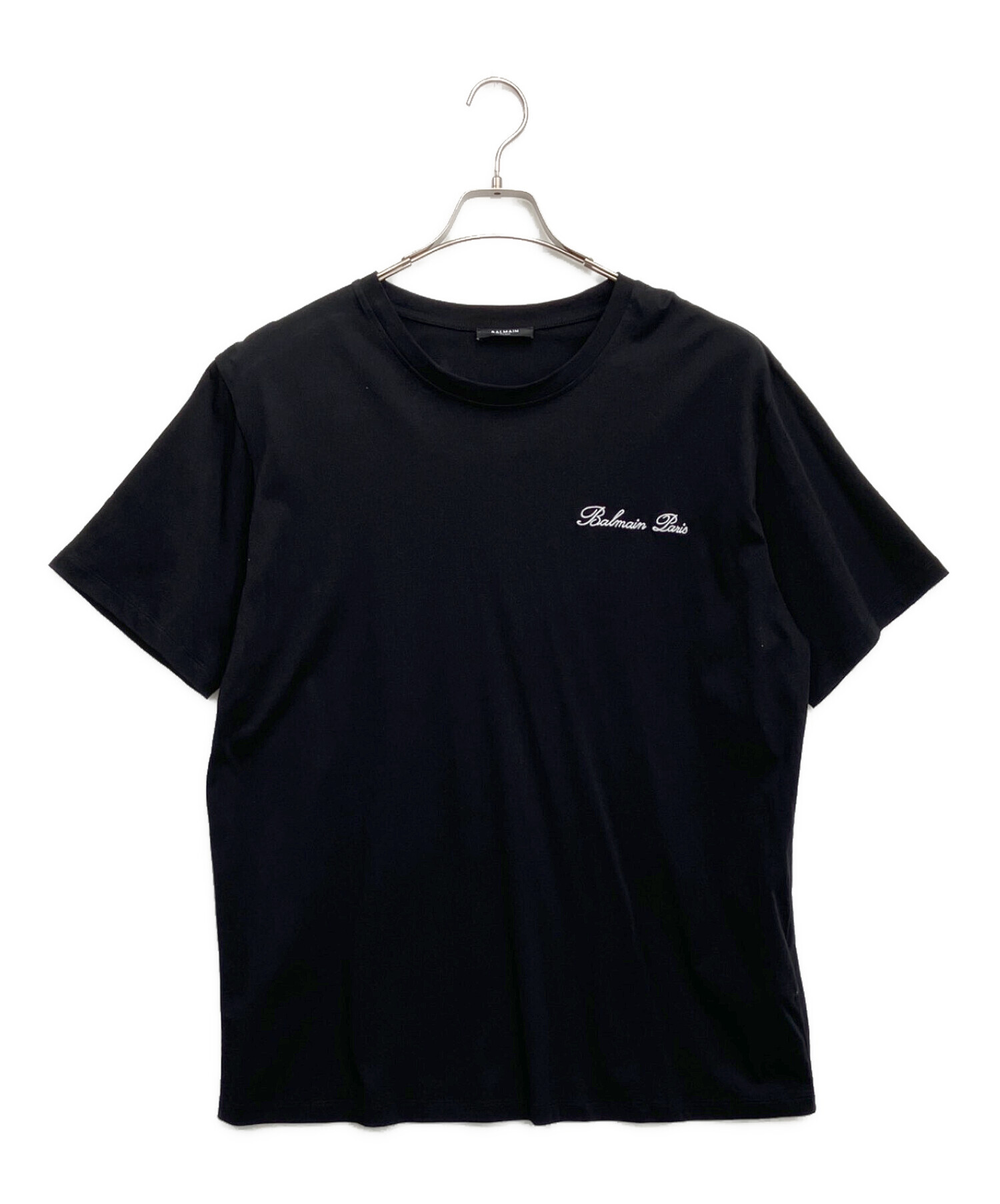 中古・古着通販】BALMAIN (バルマン) Tシャツ ブラック サイズ:M 