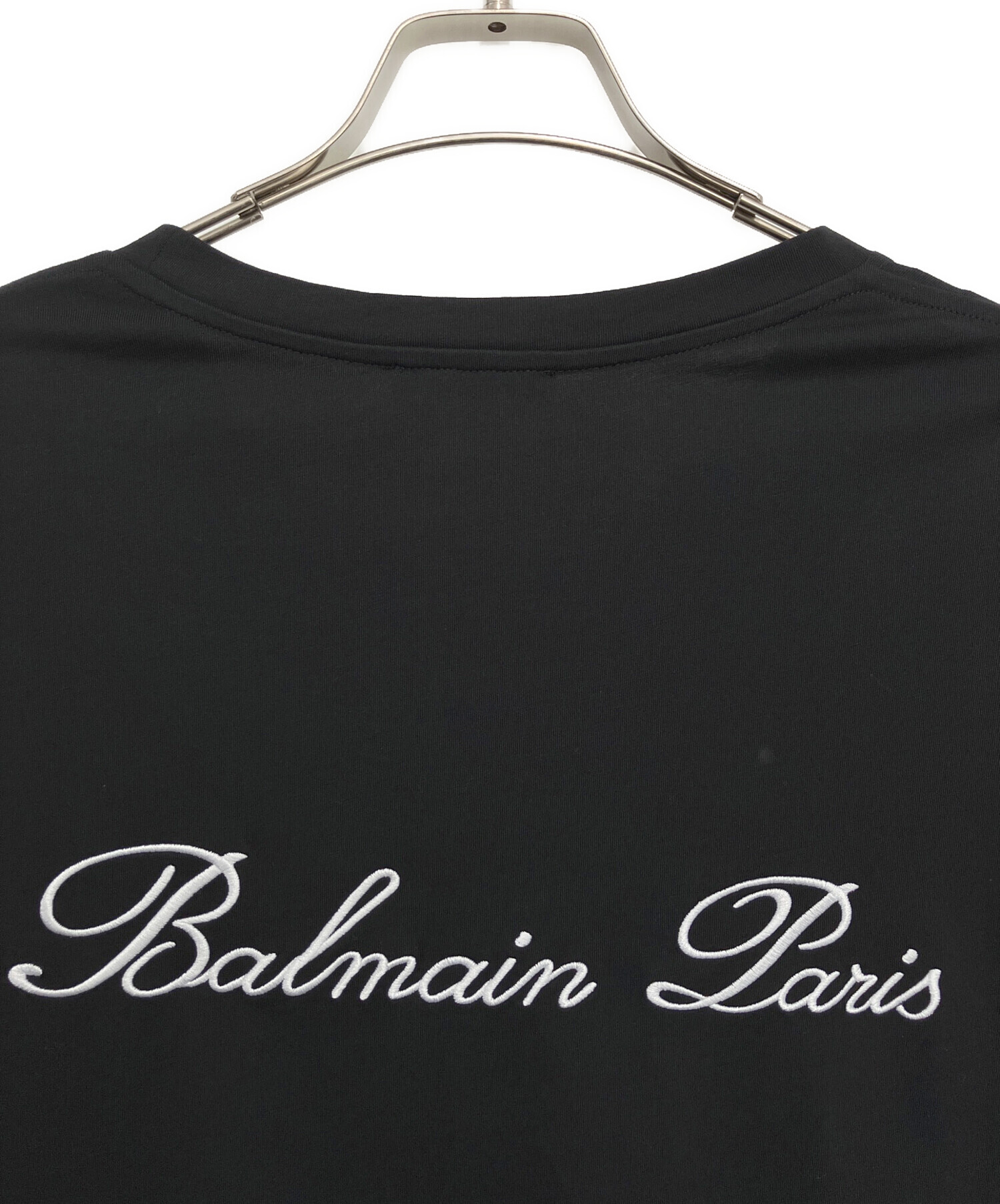 中古・古着通販】BALMAIN (バルマン) Tシャツ ブラック サイズ:M 
