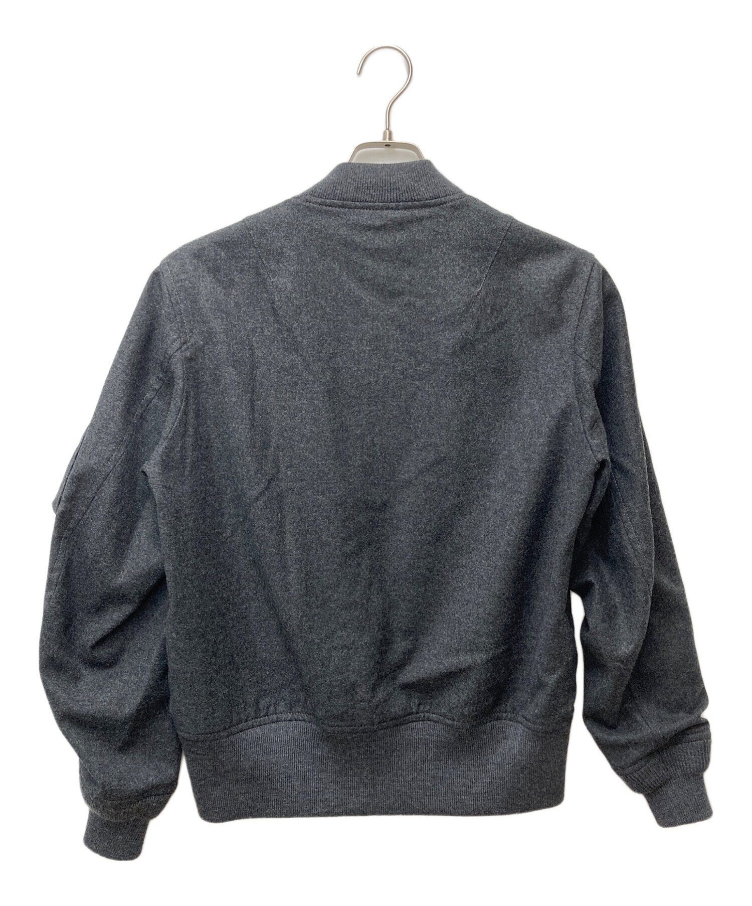 【新品未使用】SCYE BASICS サイ ウールジャケット 38 グレー 中古・古着通販】SCYEBASICS (サイベーシックス) ウール混ボンバー