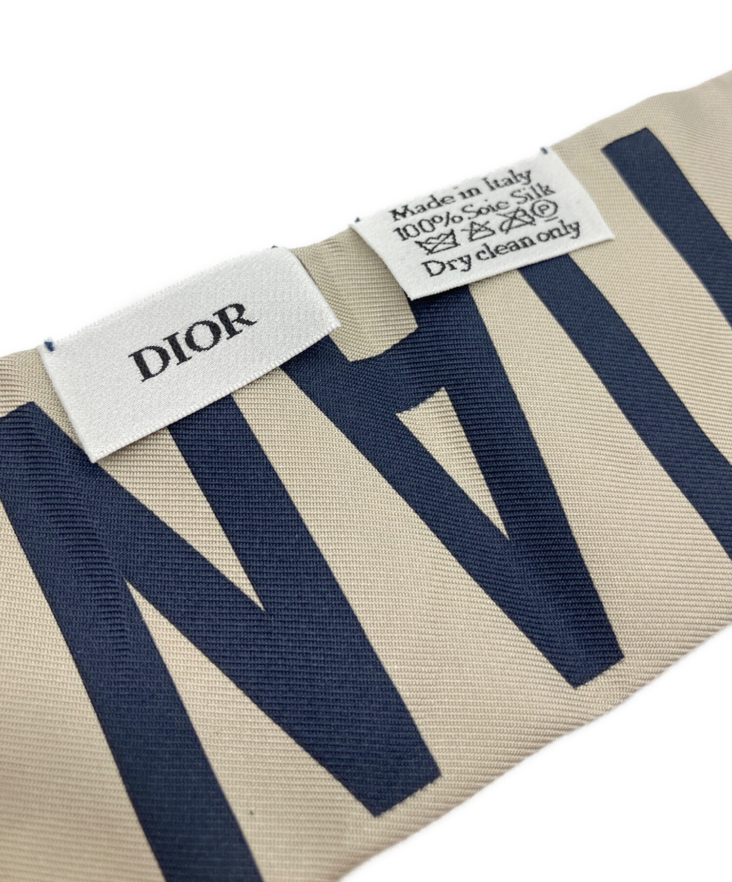 中古・古着通販】Dior (ディオール) シルクスカーフ ネイビー