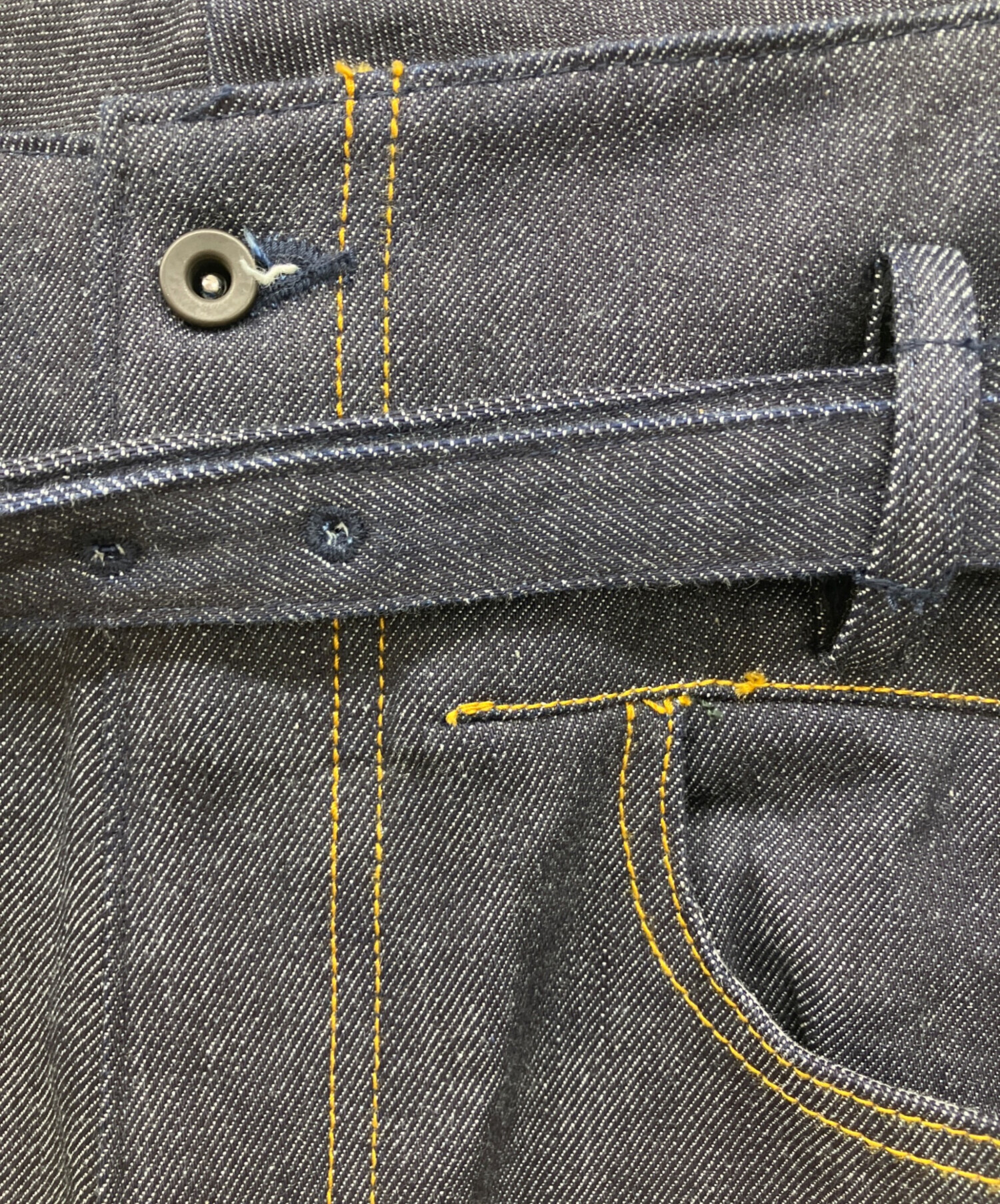 中古・古着通販】ato (アトウ) ベルト付サルエルデニムパンツ