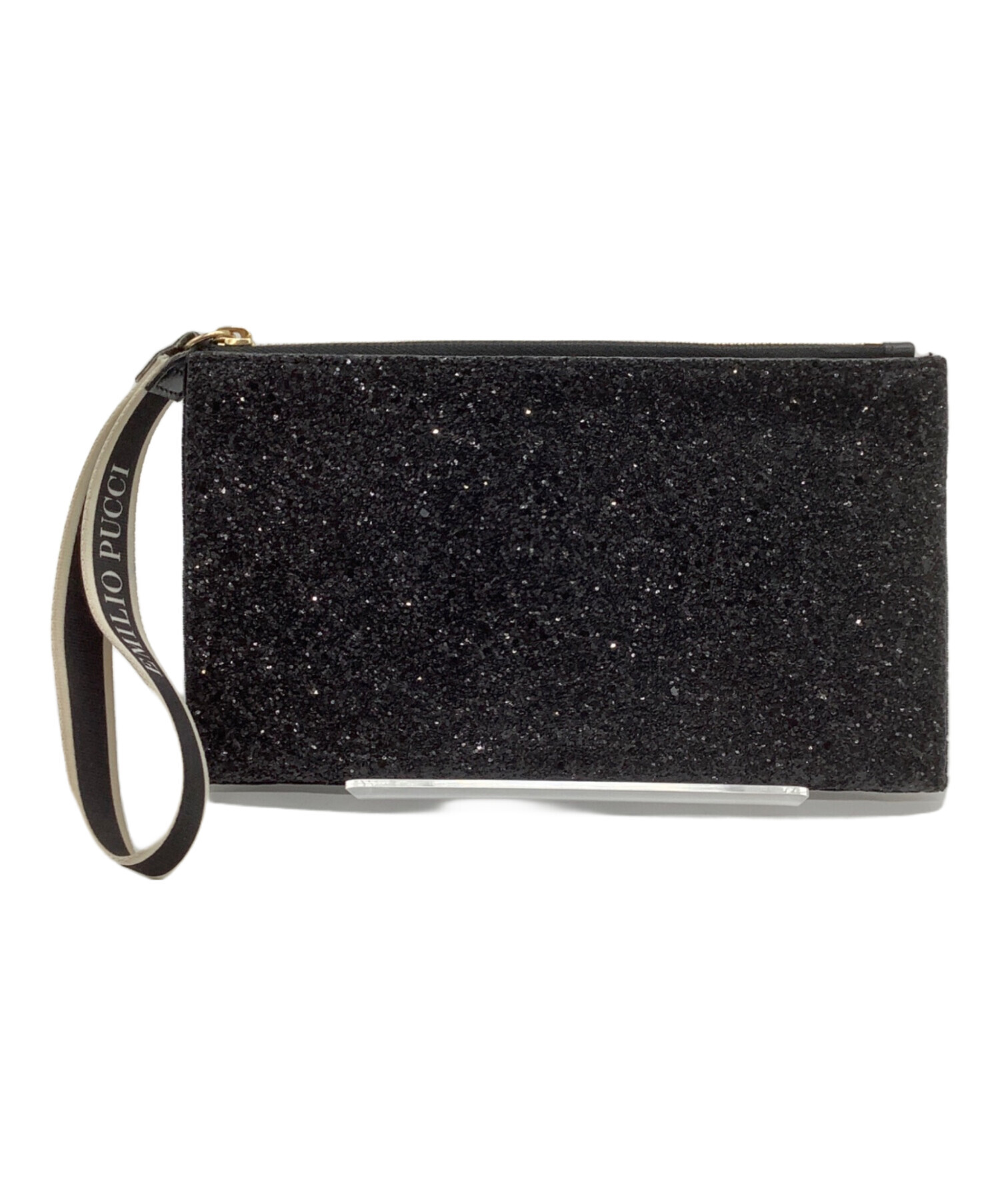 中古・古着通販】Emilio Pucci (エミリオ プッチ) ポーチ ブラック 