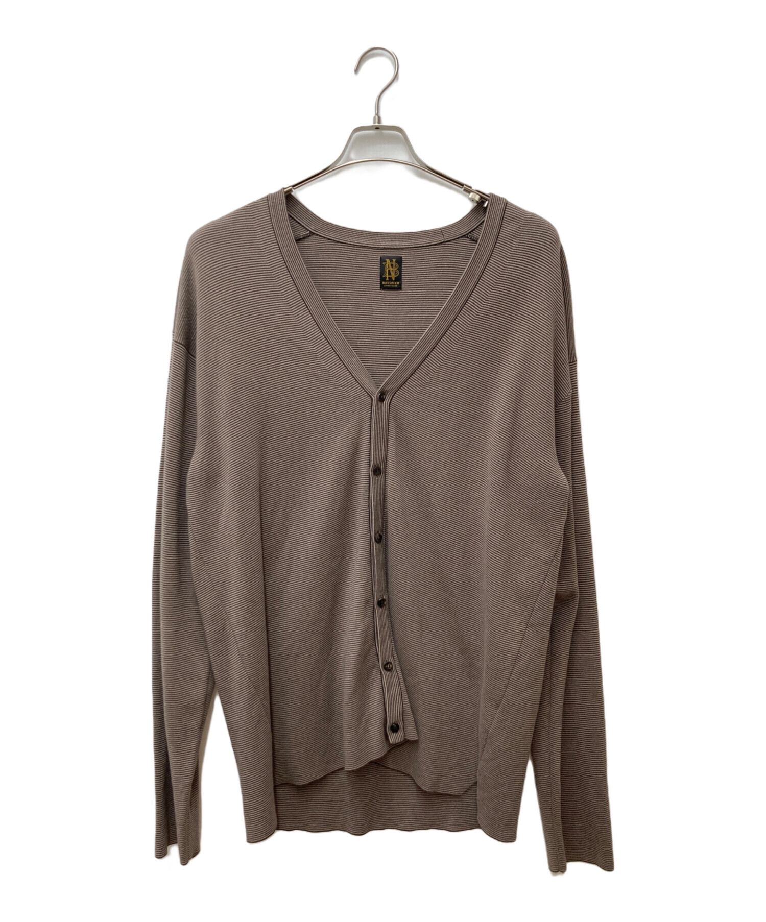 中古・古着通販】BATONER (バトナ―) 32G SMOOTH KNIT CARDIGAN BN-23FM 