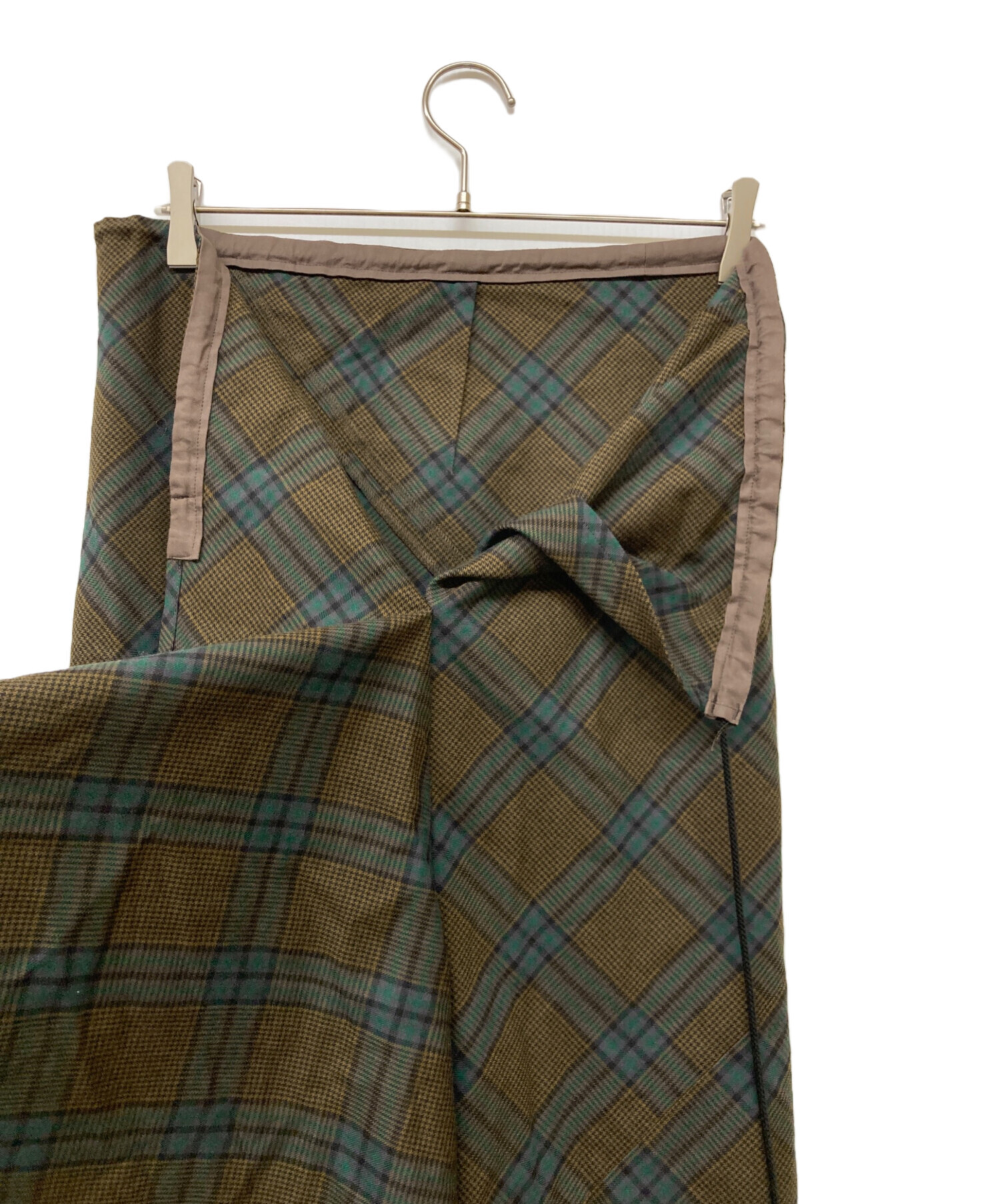 中古・古着通販】YOHJI YAMAMOTO (ヨウジヤマモト) チェック柄ラップ