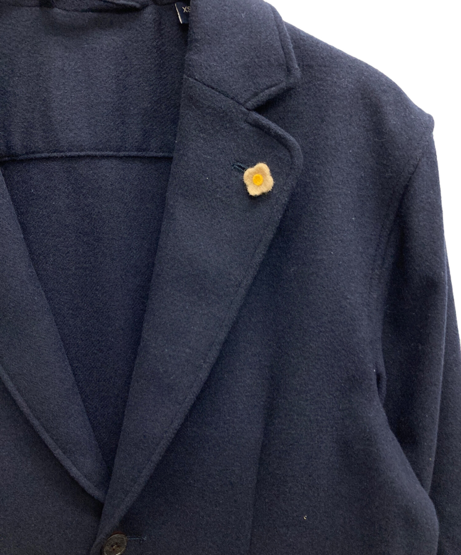 レア品　ラルディーニ　 LARDINIネイビー　シャツジャケット LARDINI（ラルディーニ） ジャケット フランネル 秋冬 シャツ