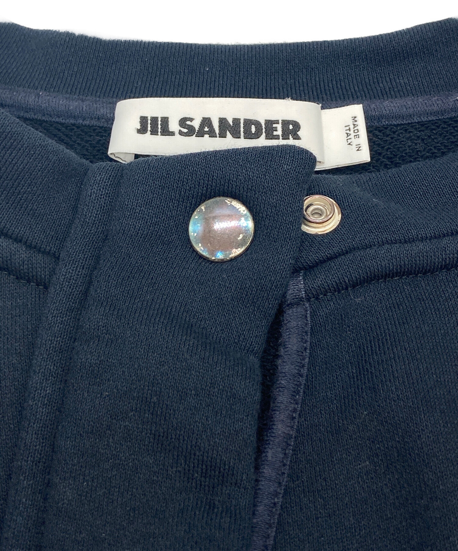 中古・古着通販】JIL SANDER (ジルサンダー) スナップボタンクルー
