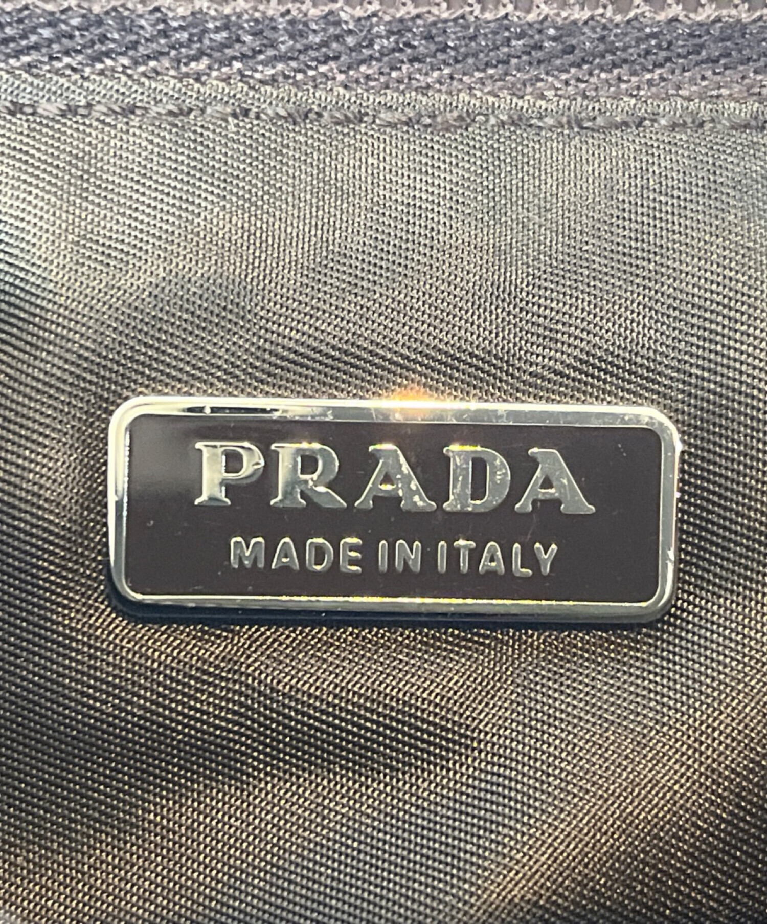 中古・古着通販】PRADA (プラダ) アクセサリーポーチ オリーブ