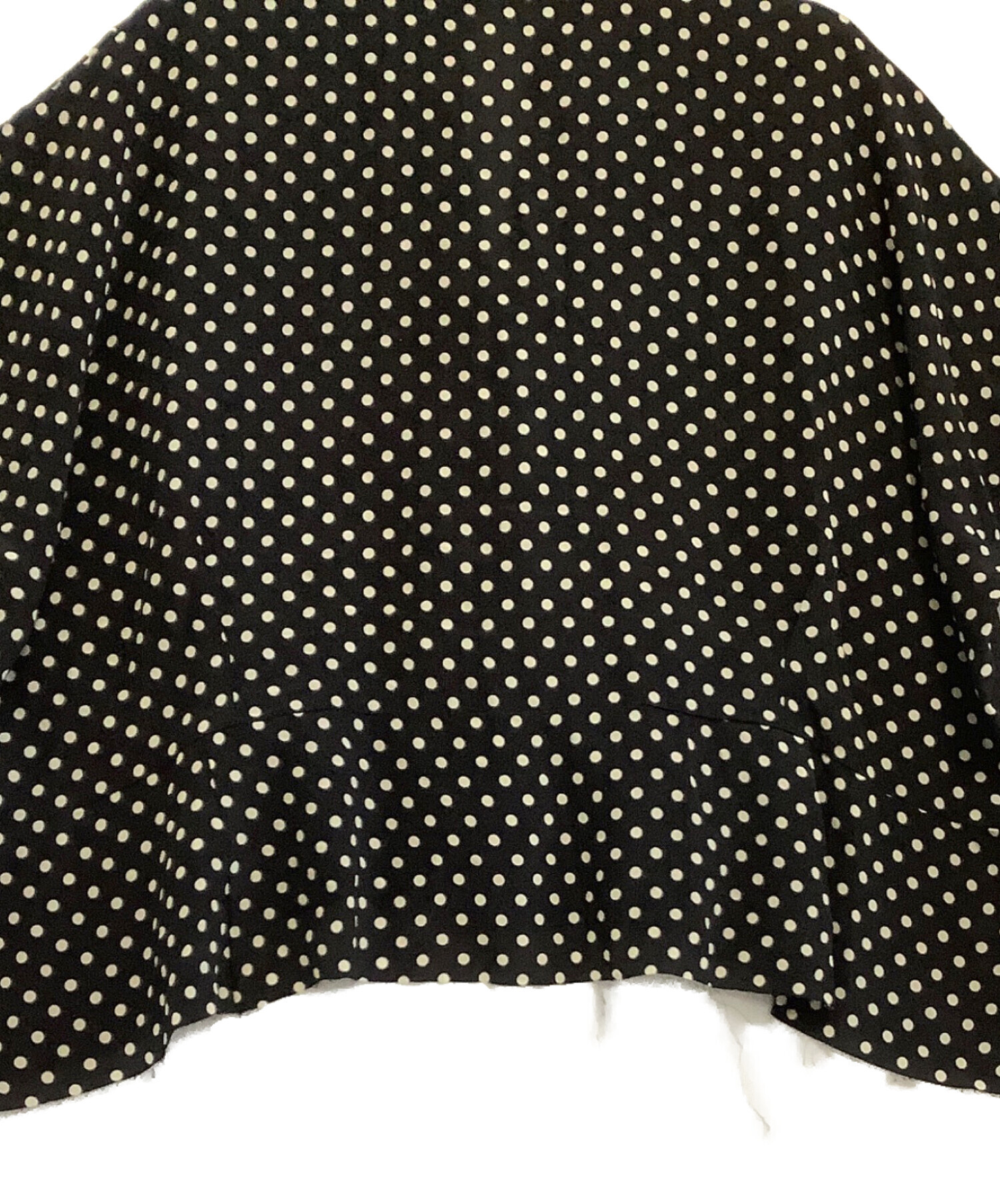 中古・古着通販】BALENCIAGA (バレンシアガ) ドットブラウス ブラック
