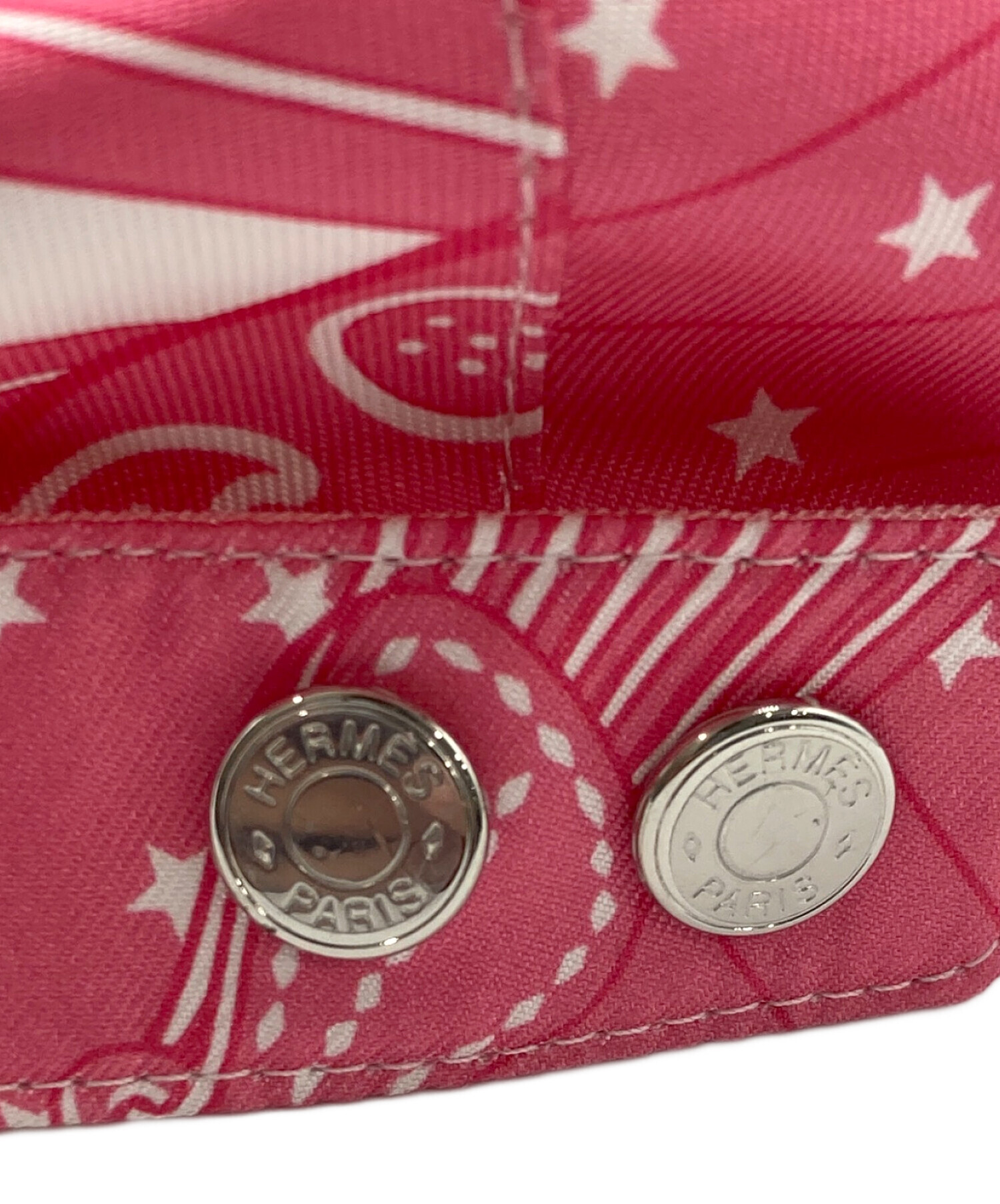 中古・古着通販】HERMES (エルメス) キャップ/イリス・ジグザグ ピンク