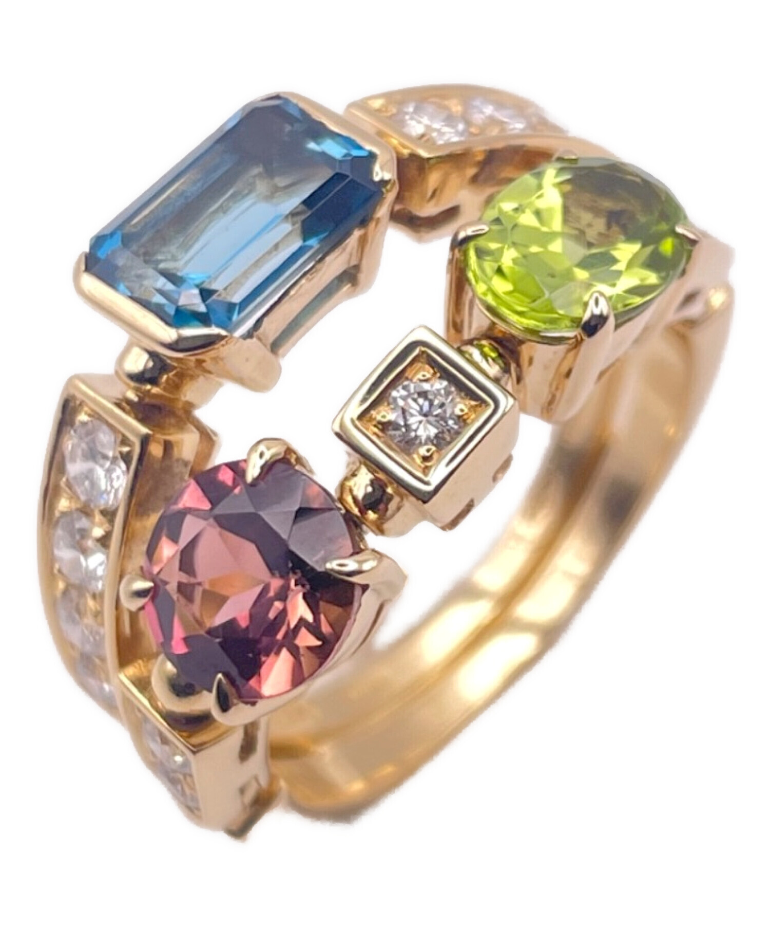 K18 ストレートダイヤモンドリング 13号 中古・古着通販】BVLGARI (ブルガリ) アレグラ ダイヤモンドリング