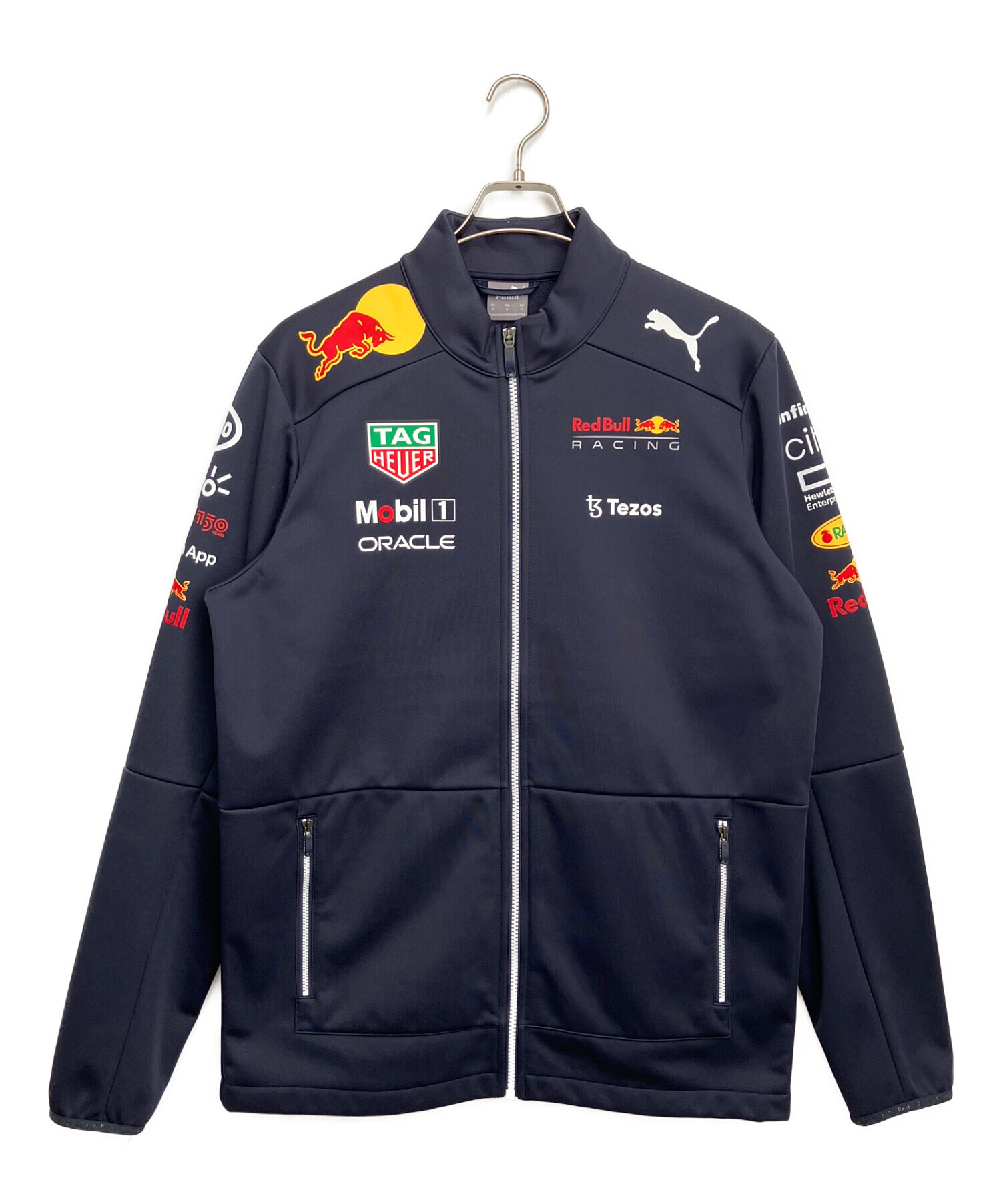 プーマ　レーシングジャケット　レッドブル　フルジップ　パーカー　ネイビー　Ｌ 中古・古着通販】PUMA (プーマ) レッドブルレーシングソフトシェル