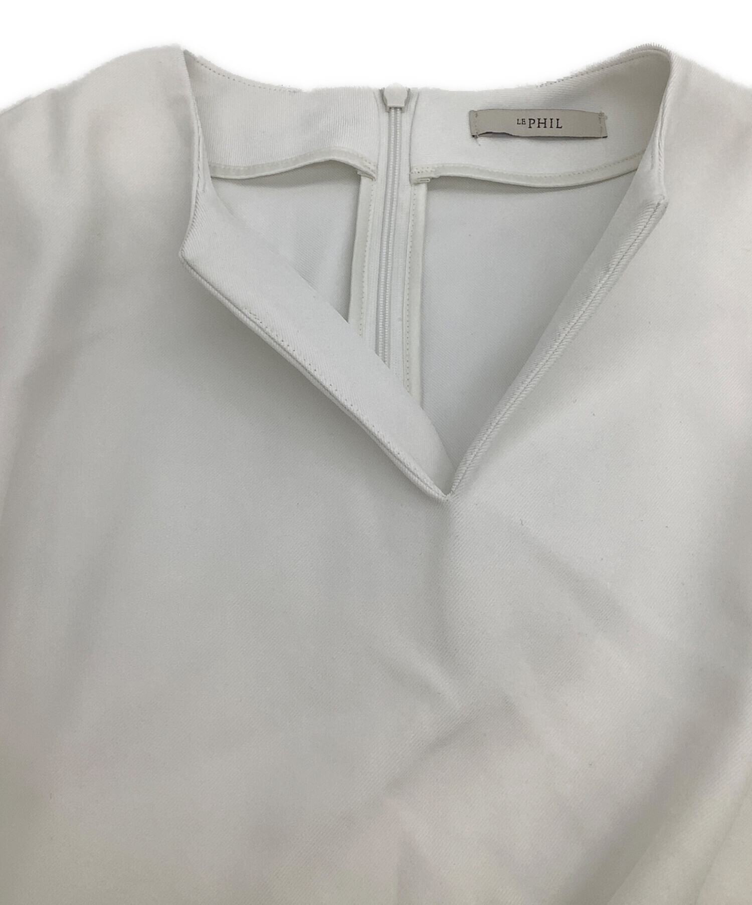 中古・古着通販】LE PHIL (ル フィル) 2WAYツイルフレアブラウス 
