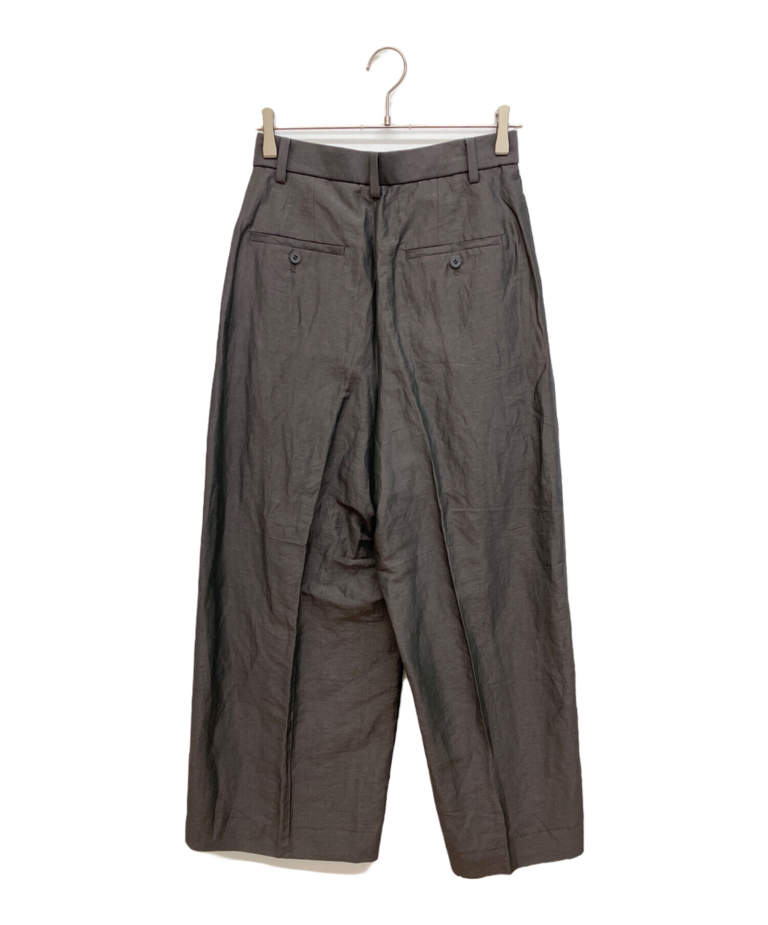 中古・古着通販】Plage (プラージュ) VIS/LINEN TUCK WIDEパンツ