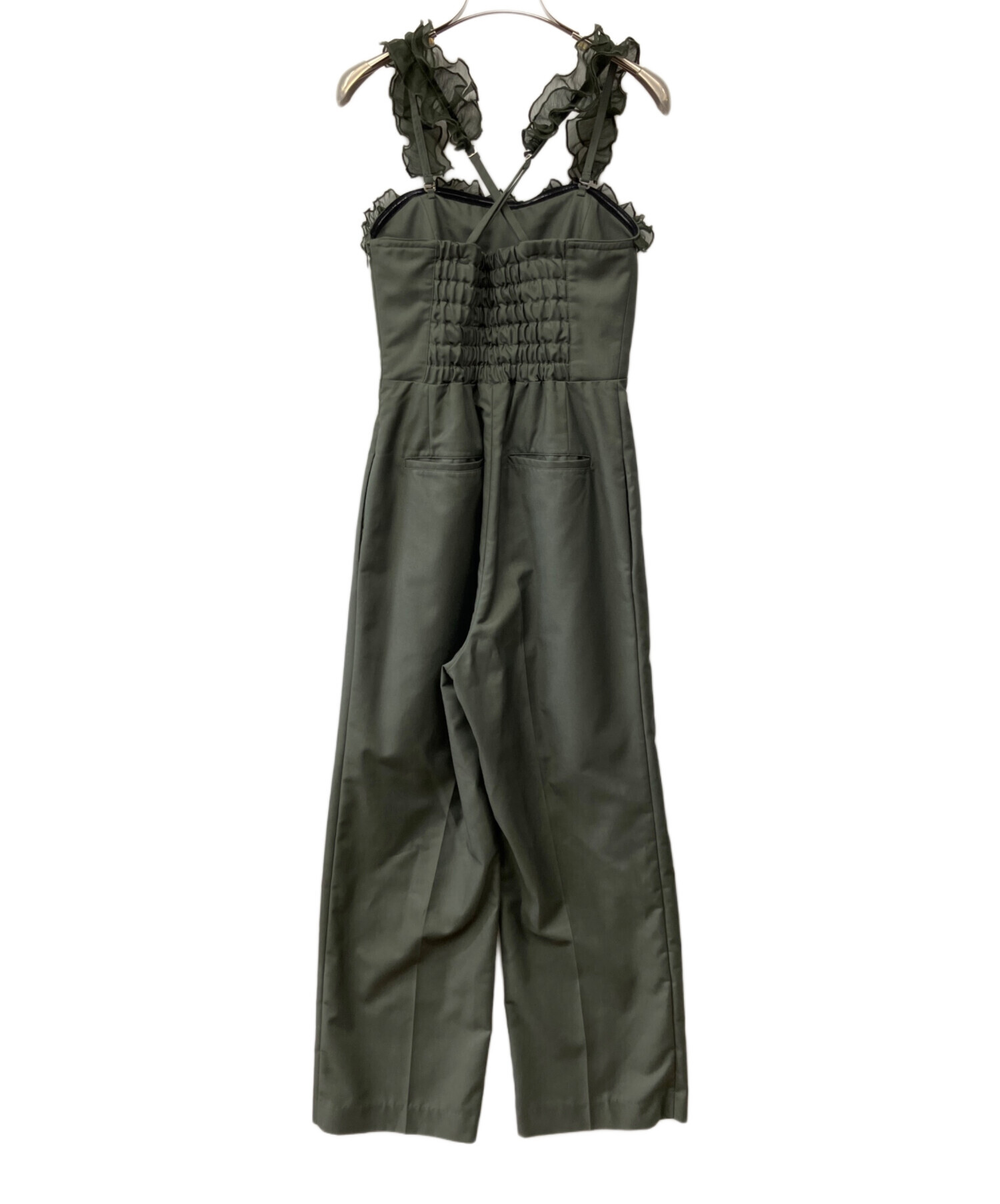 中古・古着通販】AMERI (アメリ) MEDI 2WAY FRILL ROMPERS カーキ 
