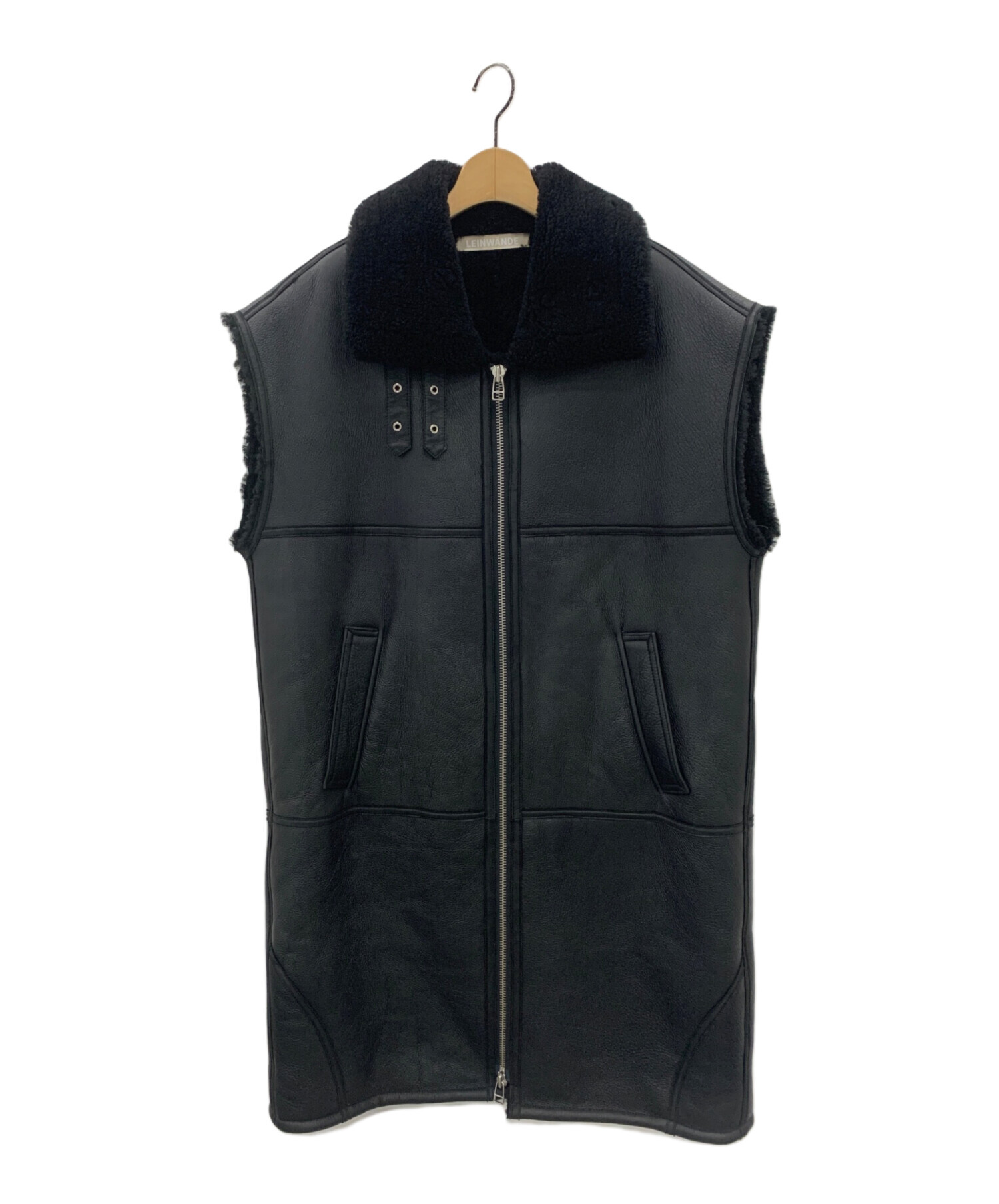 中古・古着通販】LEINWANDE (ラインヴァンド) B-3 Over Vest ブラック 