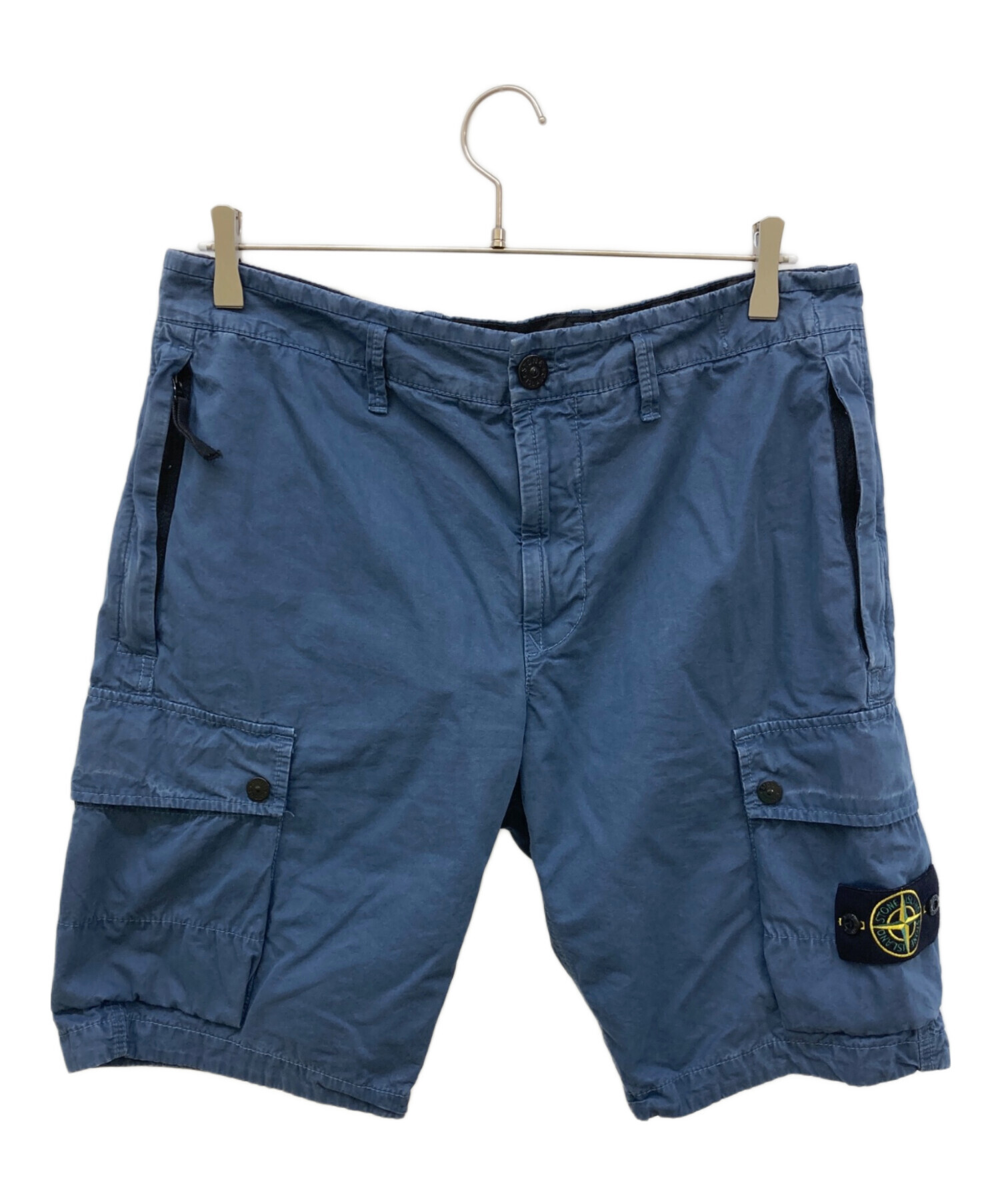 STONE ISLAND ストーンアイランド カーゴ ショーツ ネイビー 緑