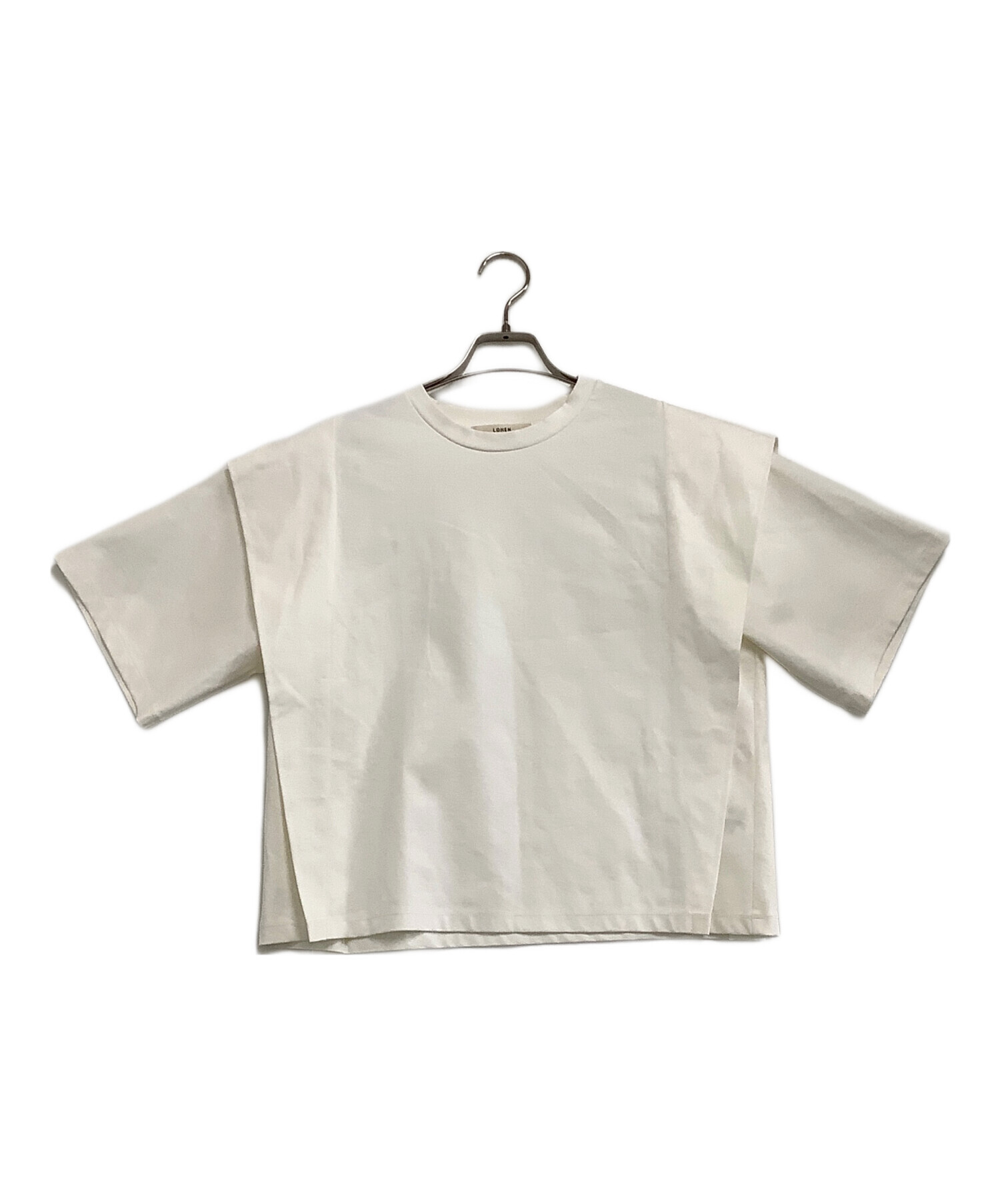 中古・古着通販】LOHEN (ローヘン) デザインカットソー ホワイト  