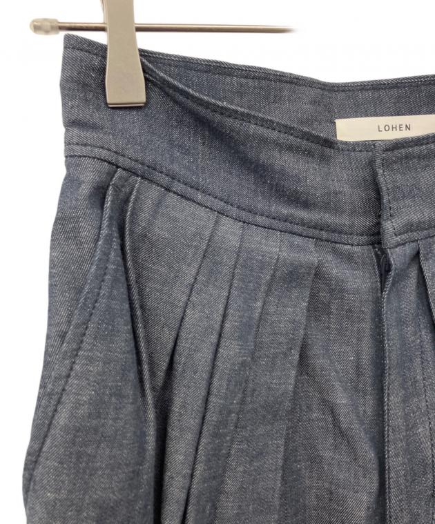 中古・古着通販】LOHEN (ローヘン) ランダムタックハイウエストパンツ