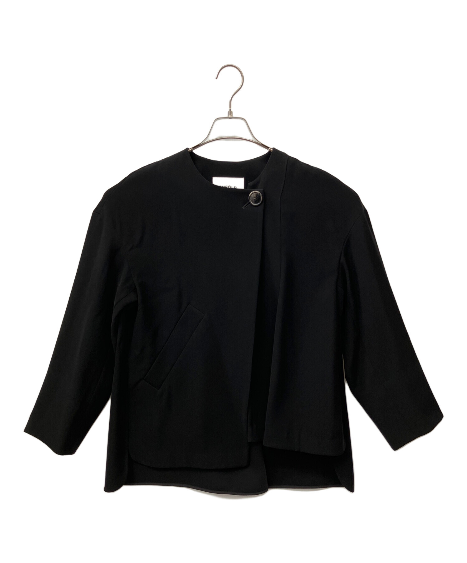 ジャケット・アウター enfold ASYMMETRY-JACKET 中古・古着通販】ENFOLD (エンフォルド) ASYMMETRY－JACKET ブラック
