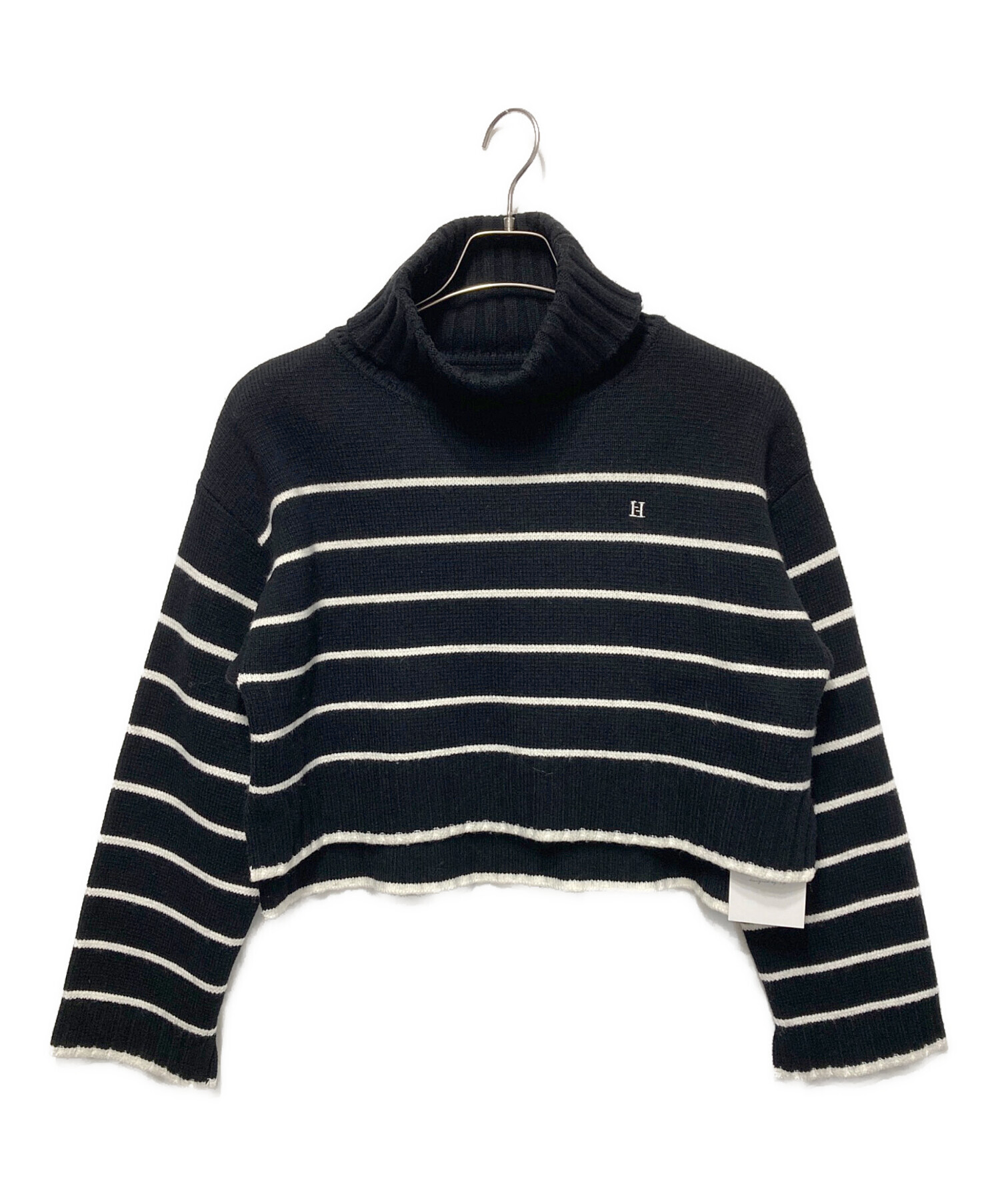 Herlipto Striped Turtleneck KnitPullover 【公式通販】