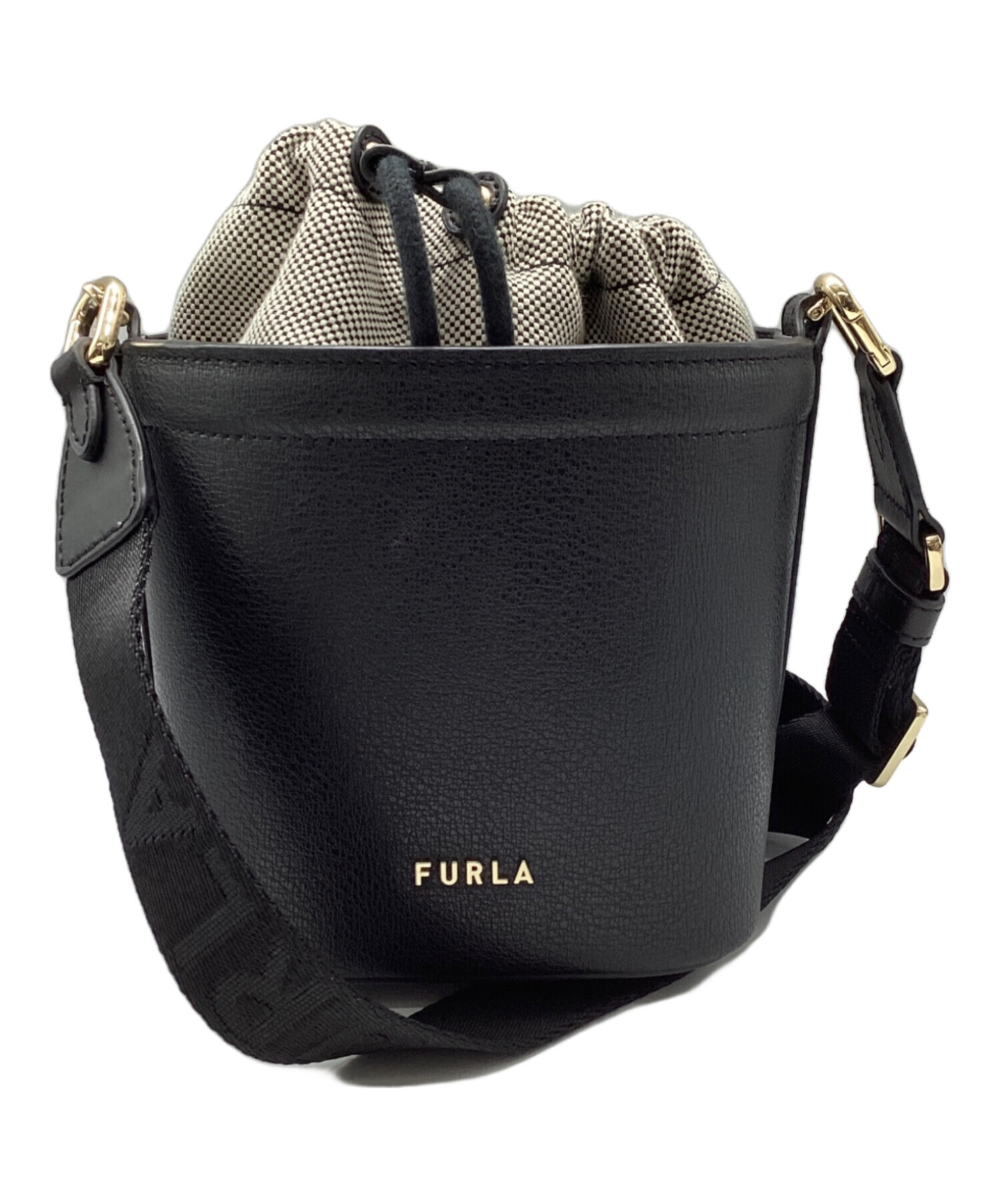 中古・古着通販】FURLA (フルラ) バケット巾着ショルダーバッグ 