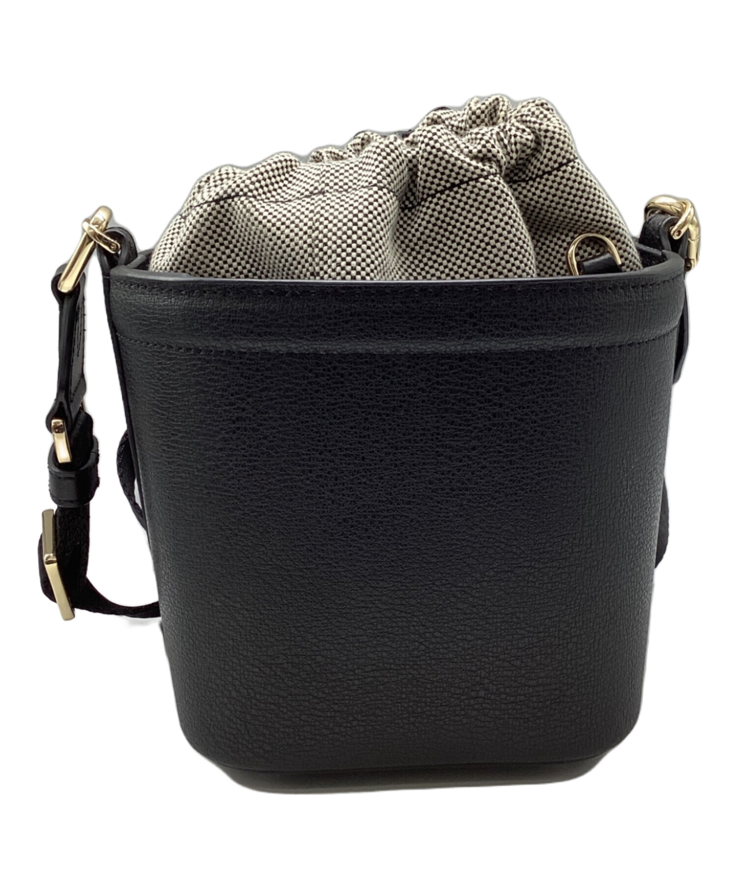 フルラ 巾着ショルダーバッグ ブラック FURLA 巾着ショルダーバッグ 
