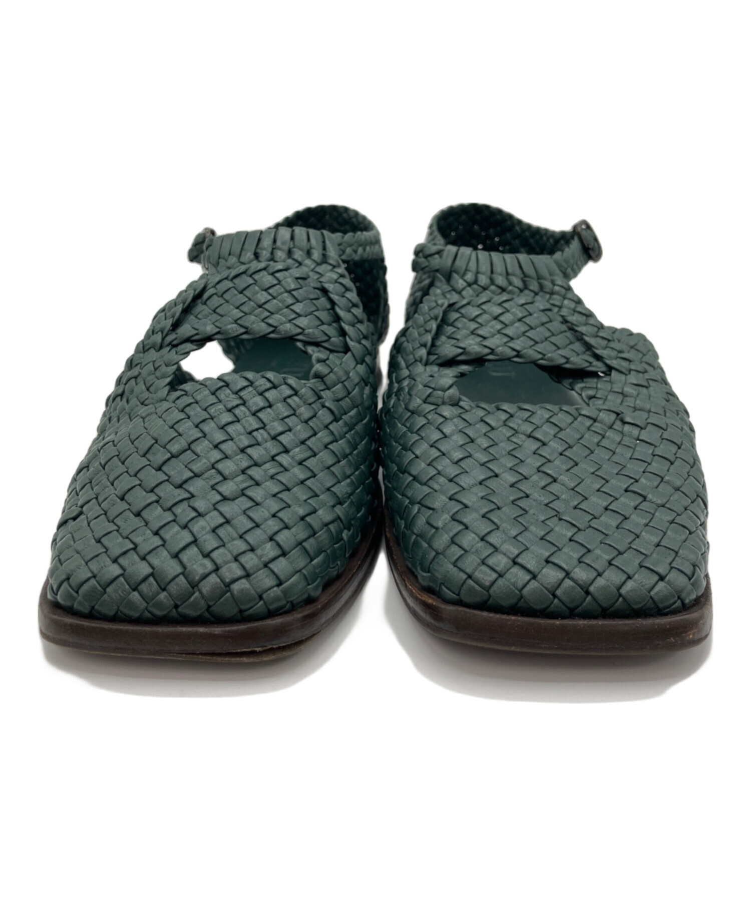 中古・古着通販】HEREU (ヘリュー) Serra woven-leather sandals