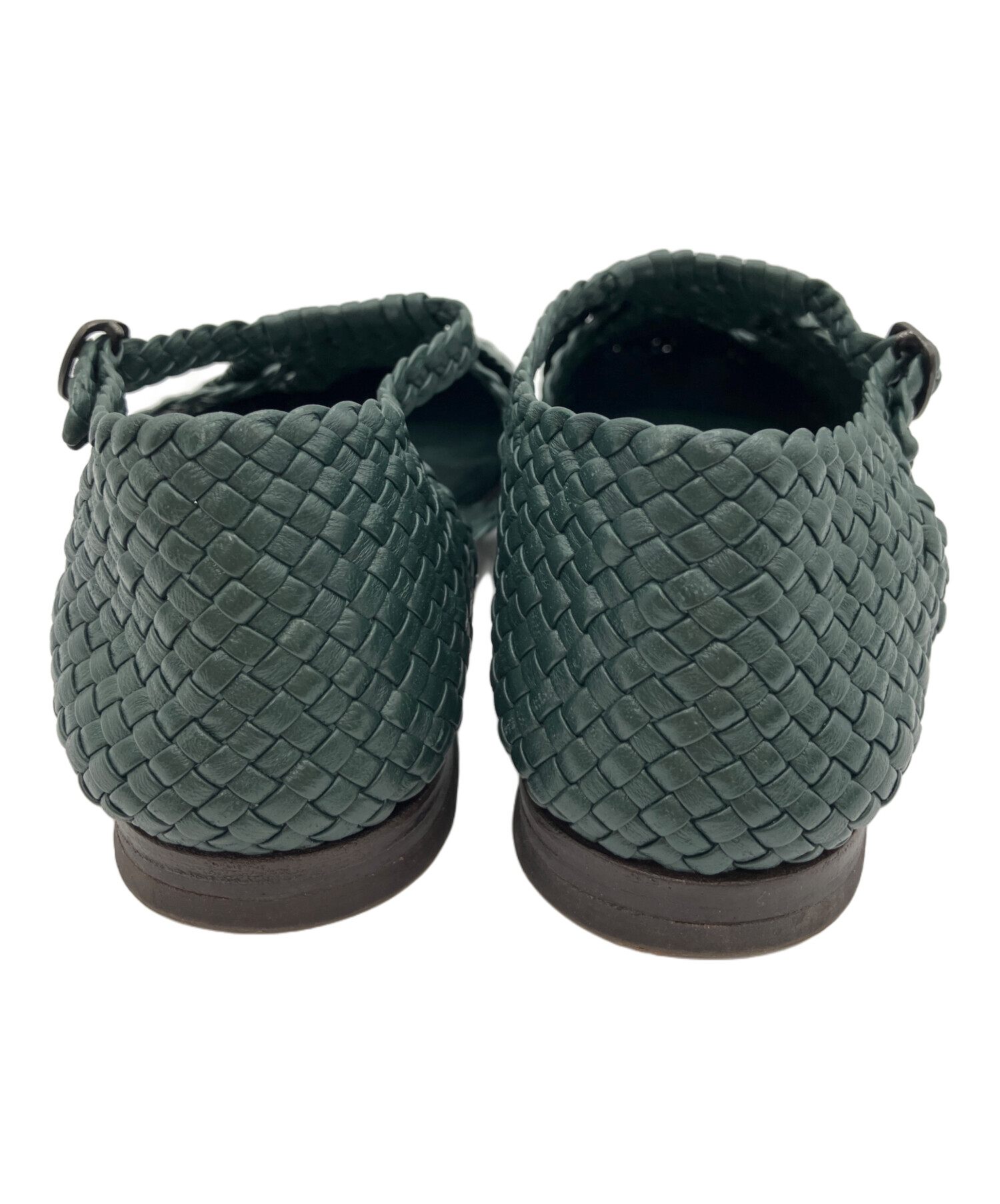 中古・古着通販】HEREU (ヘリュー) Serra woven-leather sandals