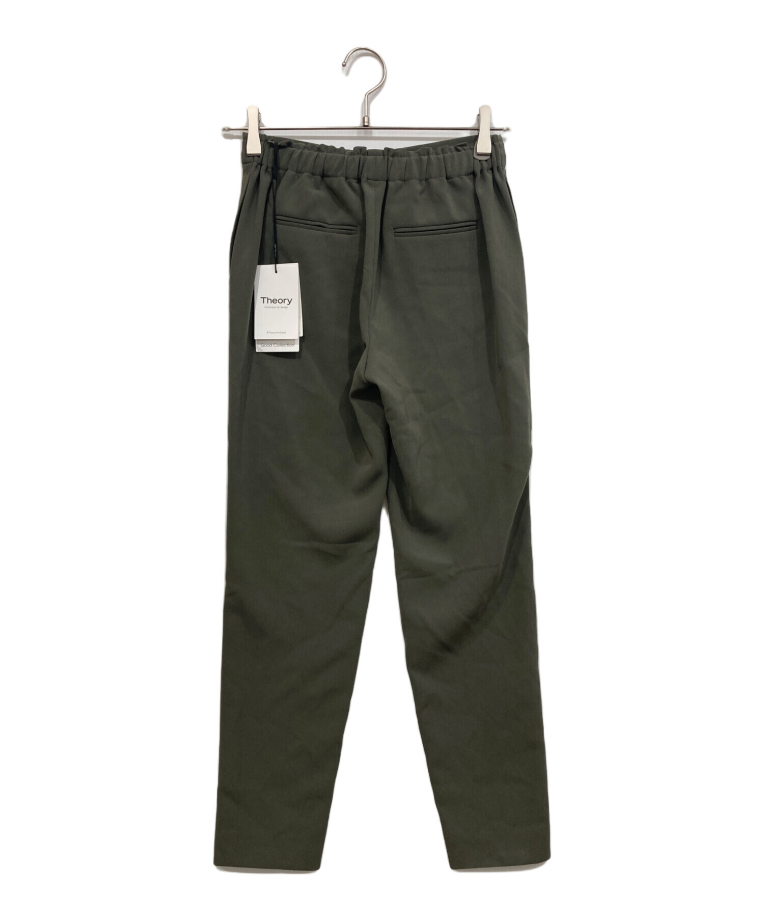 中古・古着通販】theory (セオリー) テーパードパンツ オリーブ サイズ