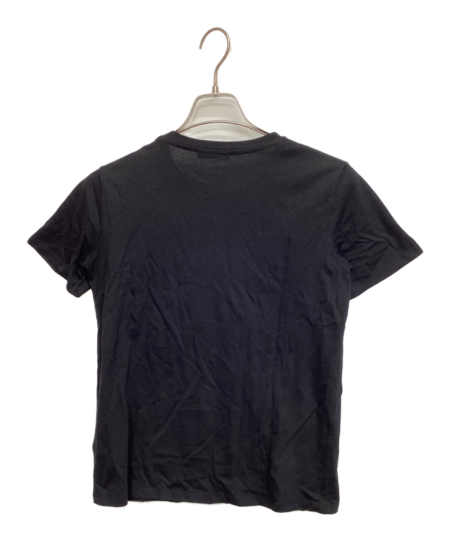 中古・古着通販】BALMAIN (バルマン) ボタンロゴTシャツ ブラック