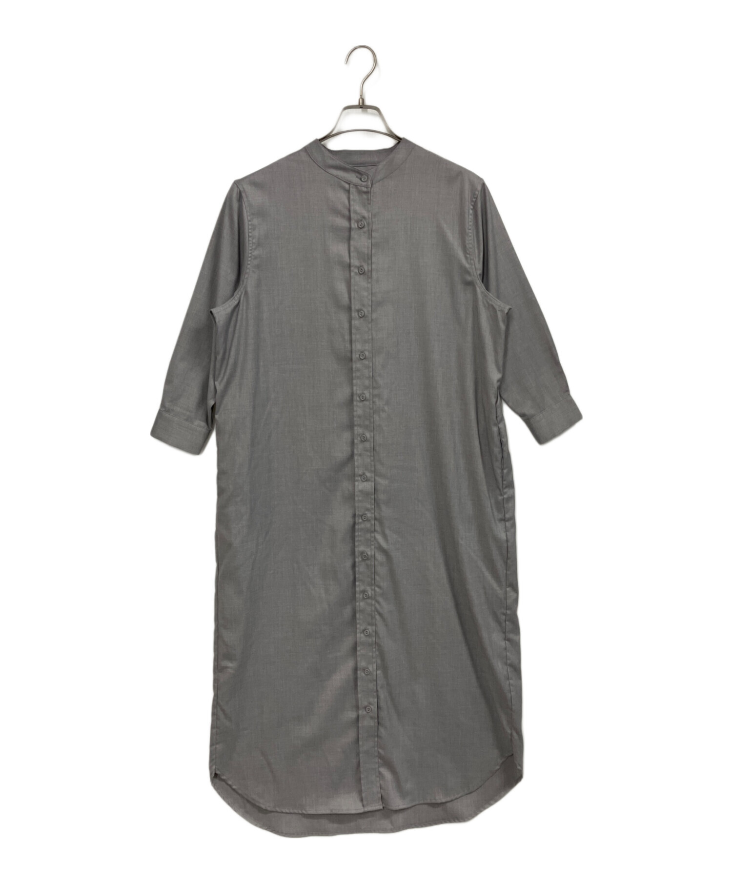 中古・古着通販】SOEJU (ソージュ) バンドカラーシャツワンピース