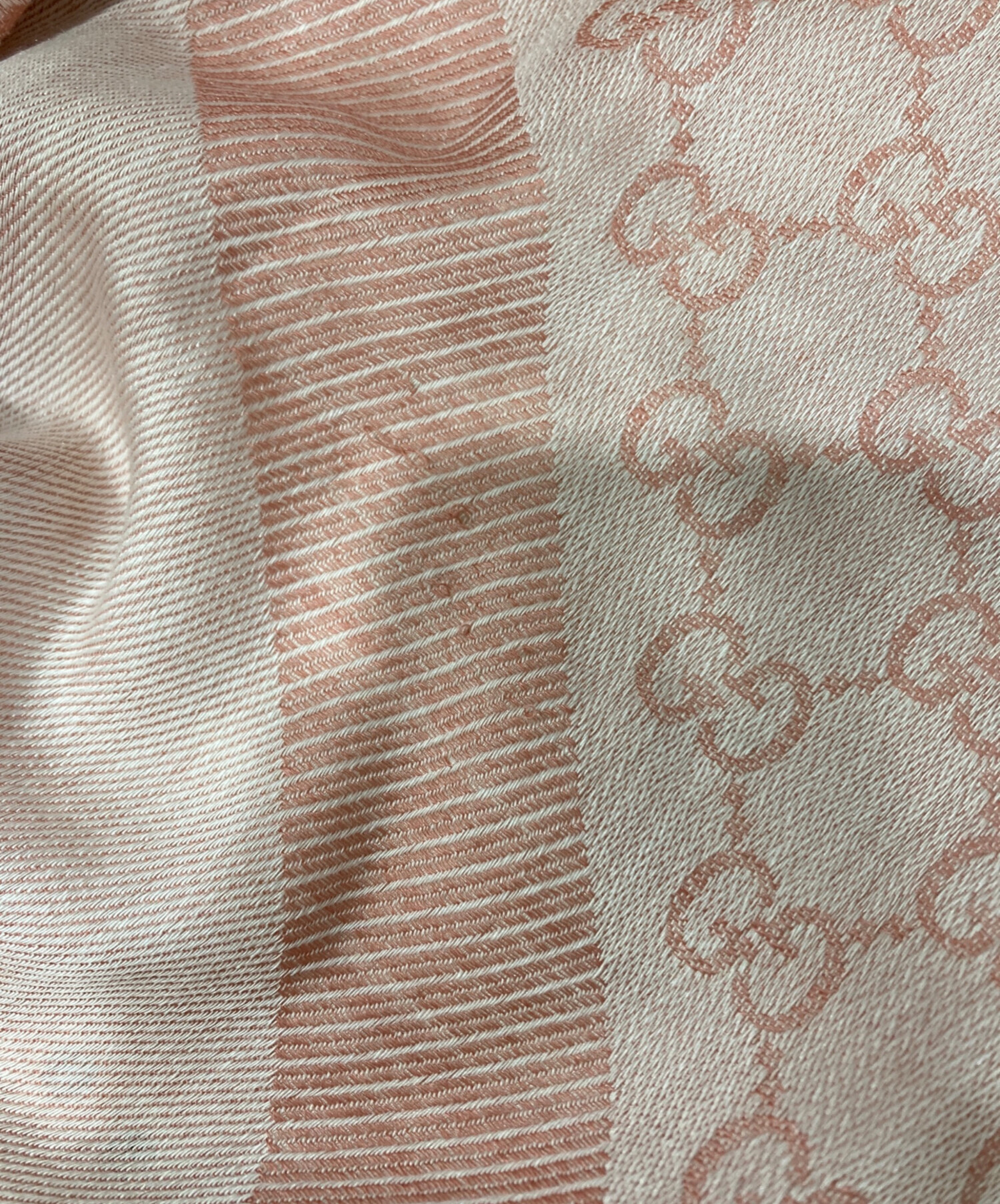 中古・古着通販】GUCCI (グッチ) GG柄 大判ストール 281942 ピンク