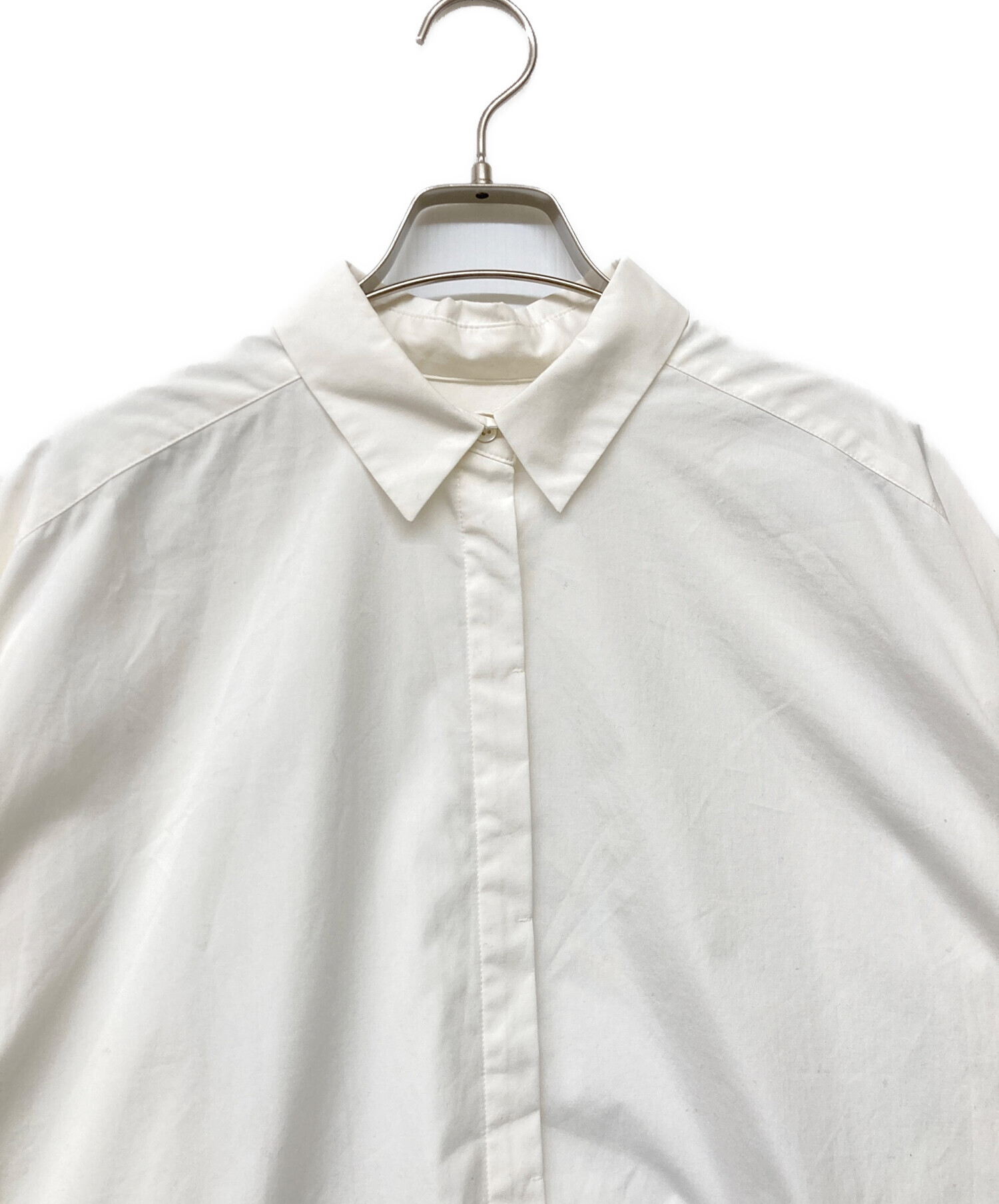 中古・古着通販】SOEJU (ソージュ) コクーンシャツ ホワイト サイズ:M