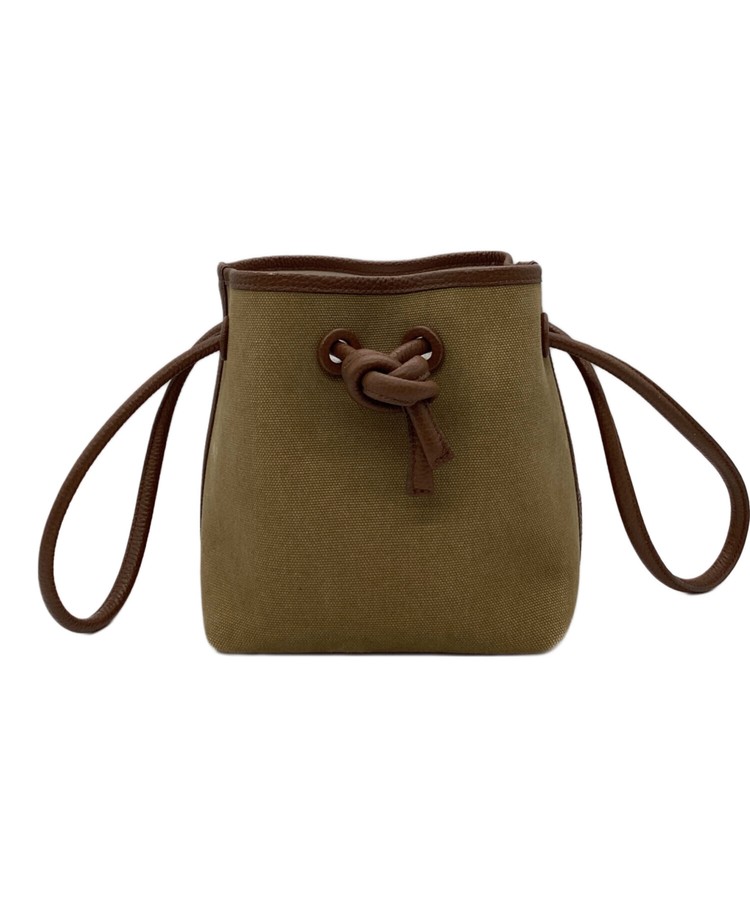 中古・古着通販】VASIC (ヴァジック) 巾着ショルダーバッグ ベージュ