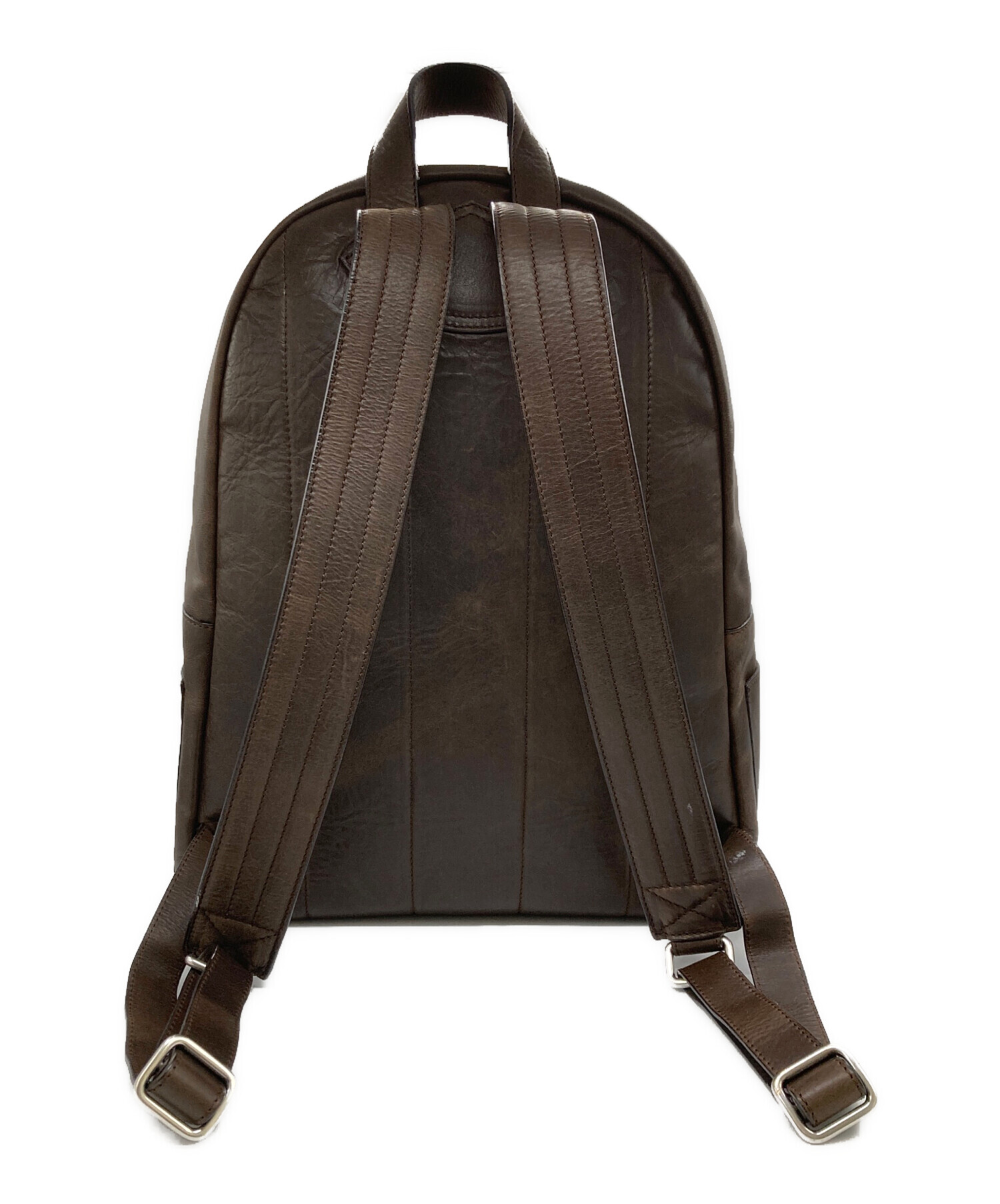 未使用品 オルチアーニ 正規品 カーフレザー バックパックリュック 中古・古着通販】orciani (オルチアーニ) バックパック ブラウン