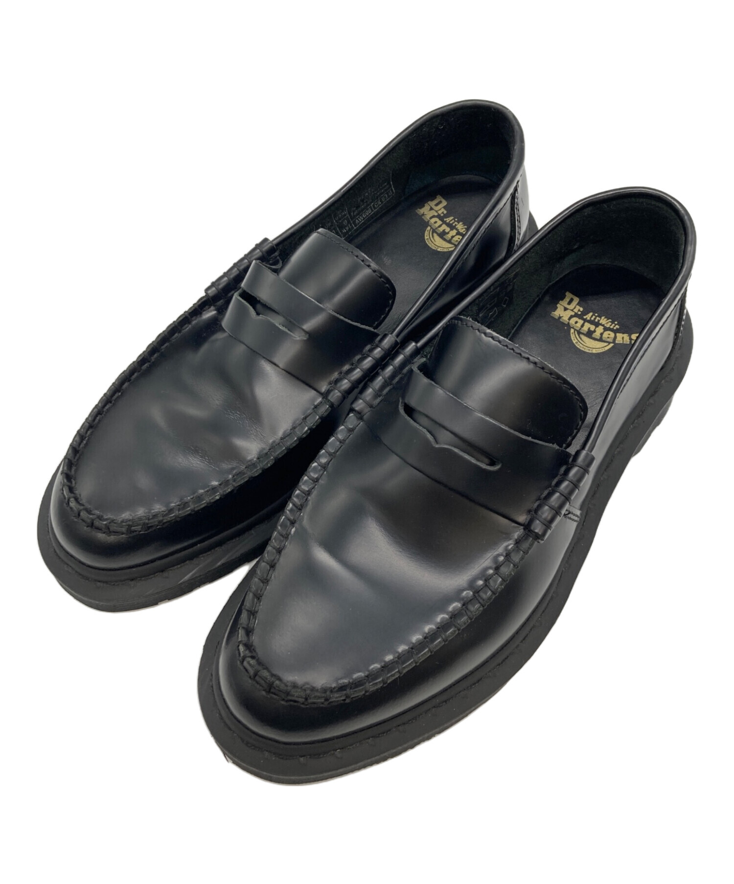 Dr. Martens ブラック ローファー サイズ7 中古・古着通販】Dr.Martens (ドクターマーチン) コインローファー