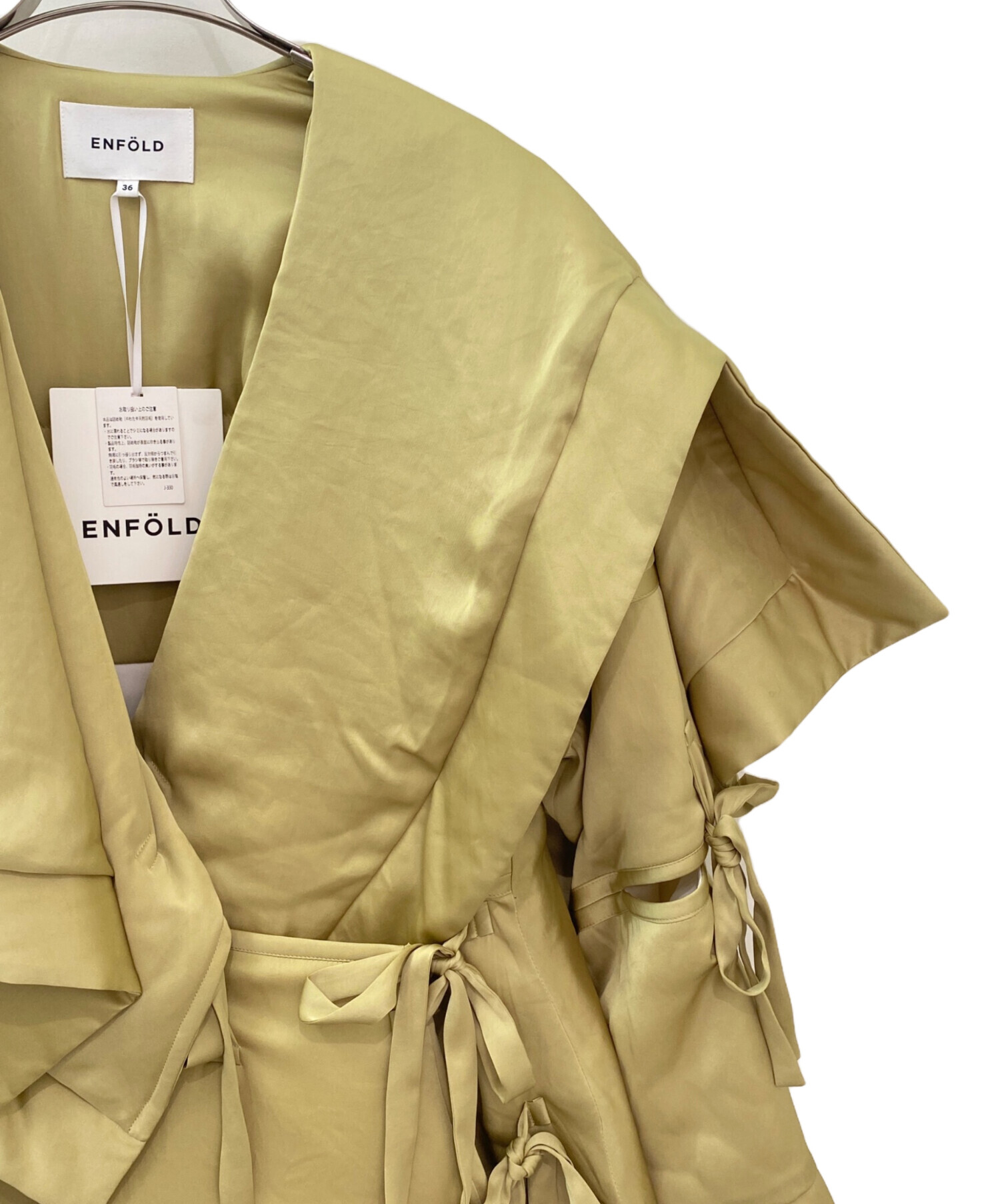 ENFOLD エンフォルド SATIN QUILTED JACKET 36 【公式通販】