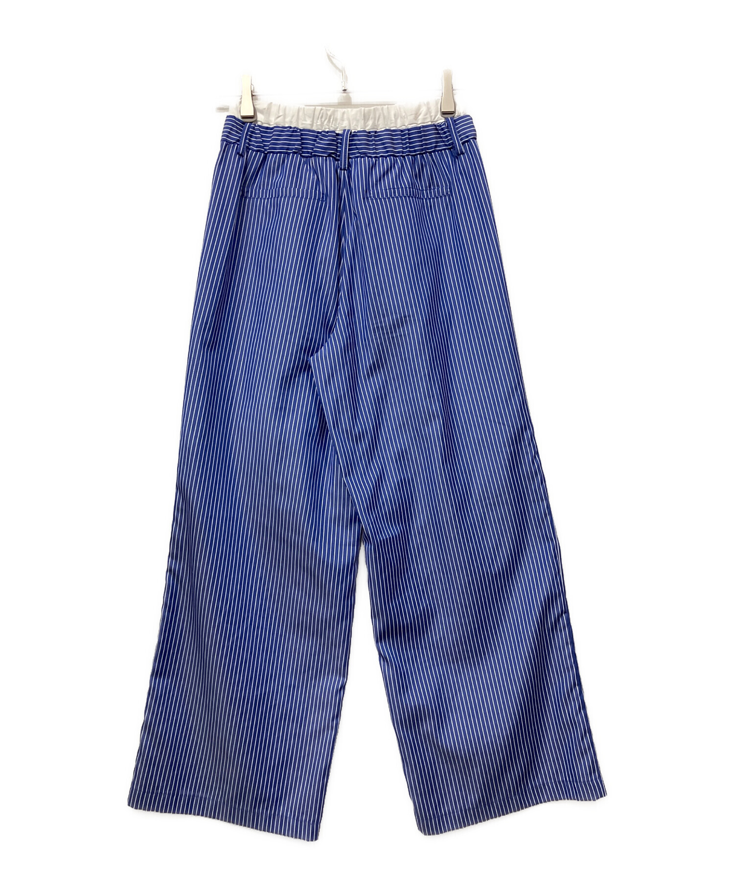 中古・古着通販】THE TOE (ザ・トゥー) BATTERY STRIPE PANTS ブルー