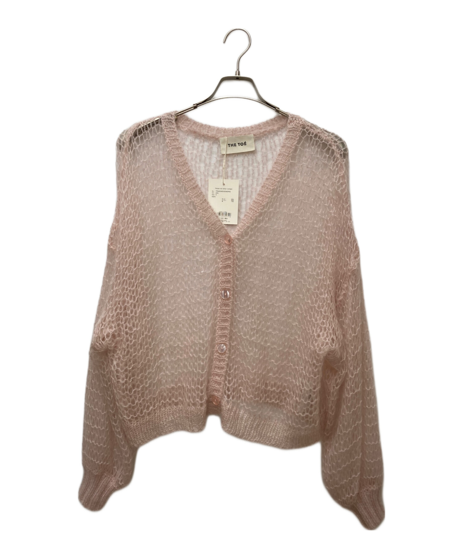 THE TOE】 Parasol mohair cardigan pink Kid Mohair Tie Cardigan