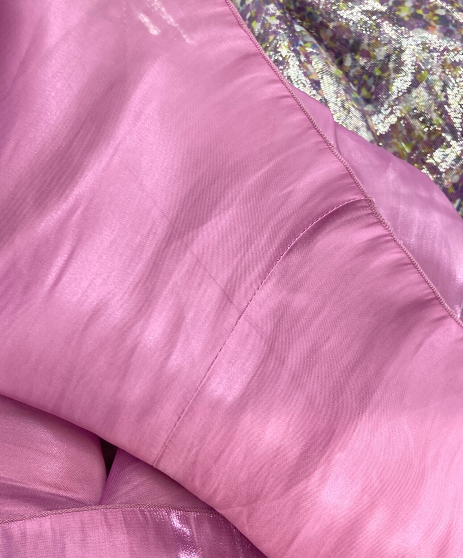 中古・古着通販】DRAWER (ドゥロワー) ラメプリントギャザースカート